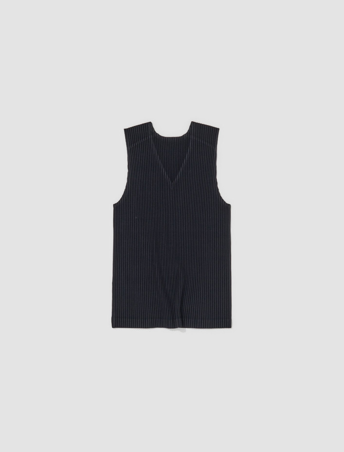Pleated Vest in Black