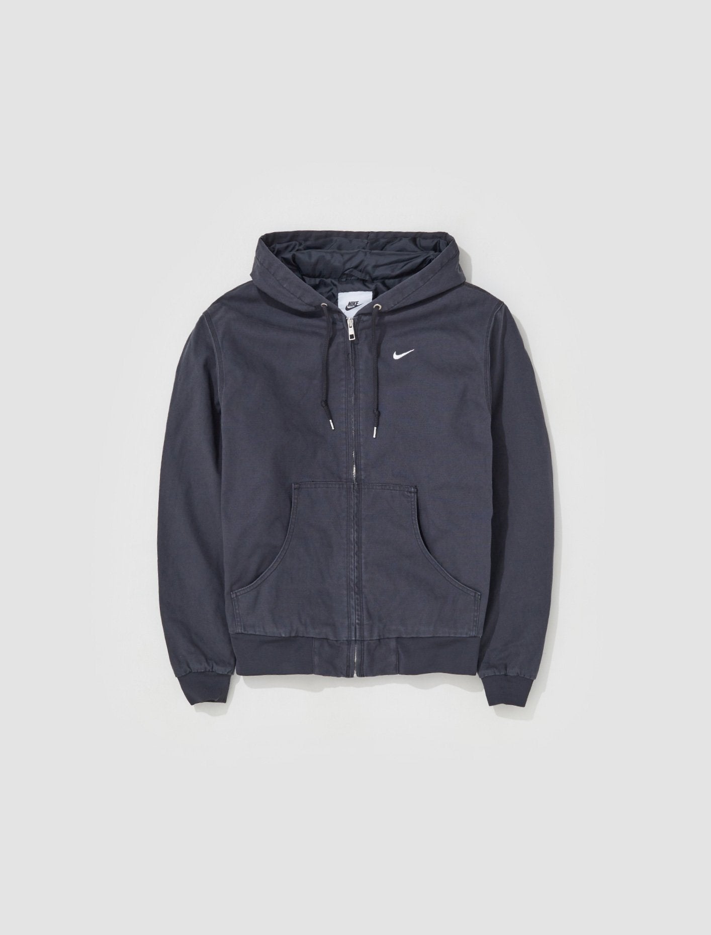 Padded Hooded Jacket in Off-Noir