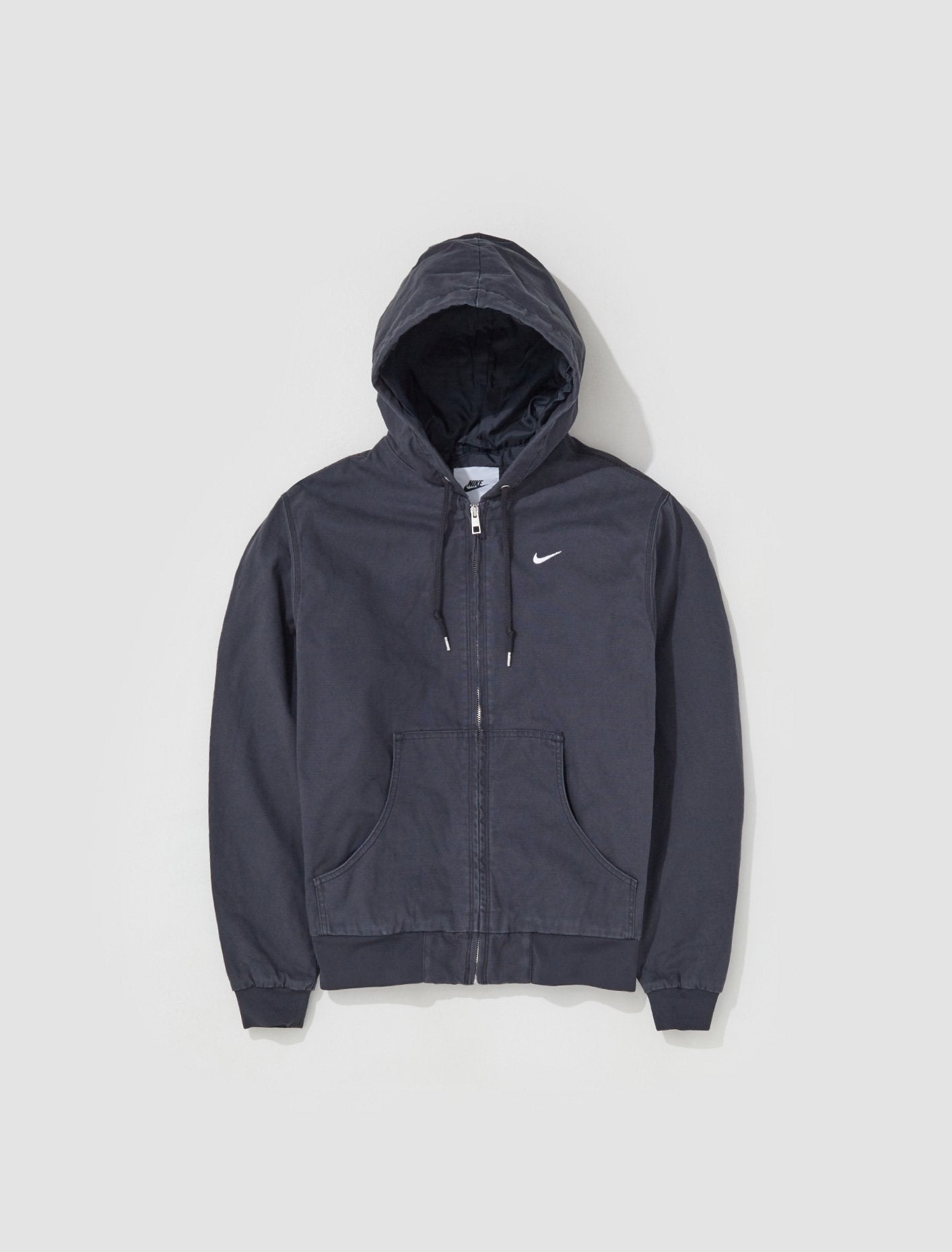 Padded Hooded Jacket in Off-Noir