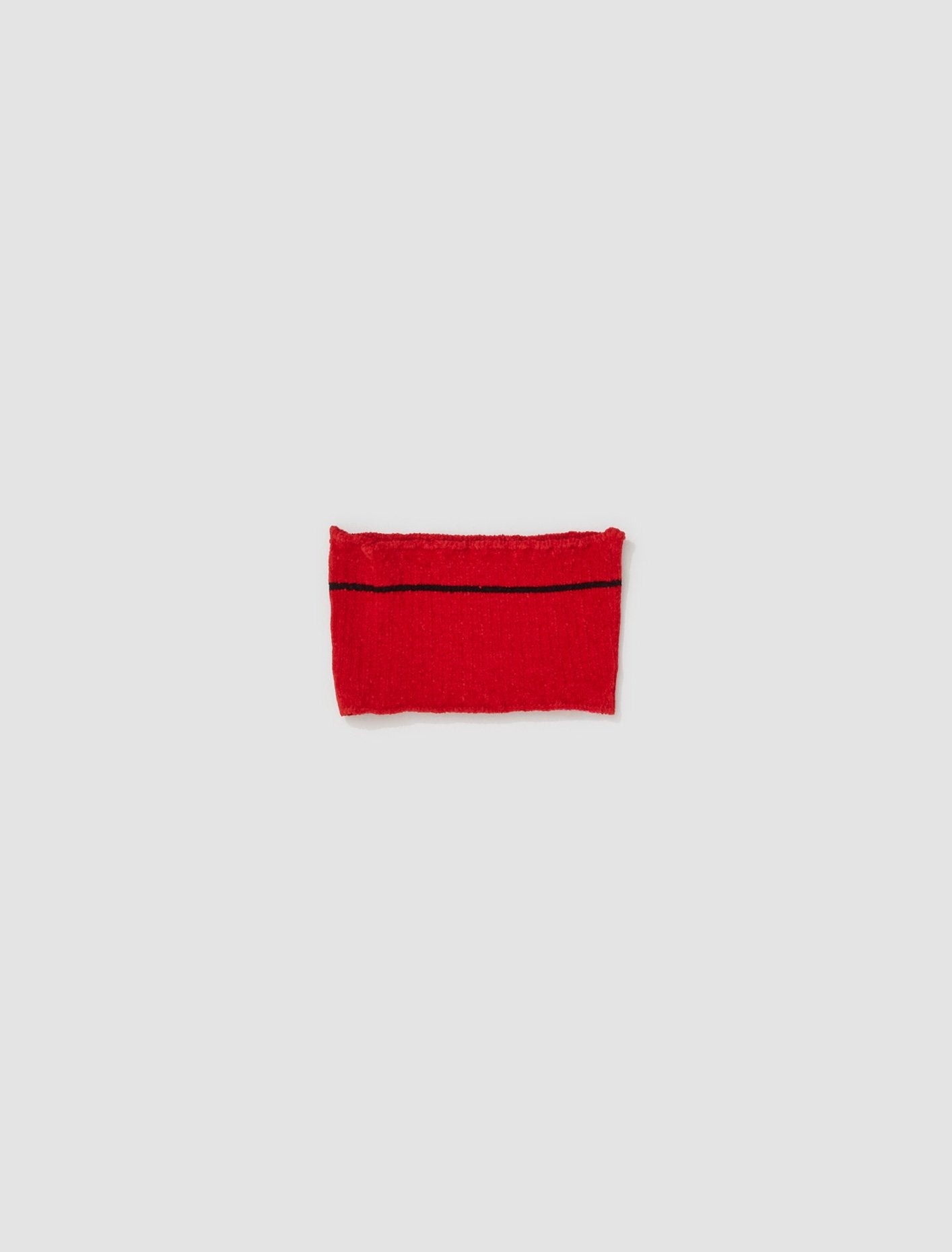 Knit Bandeau Top in Red