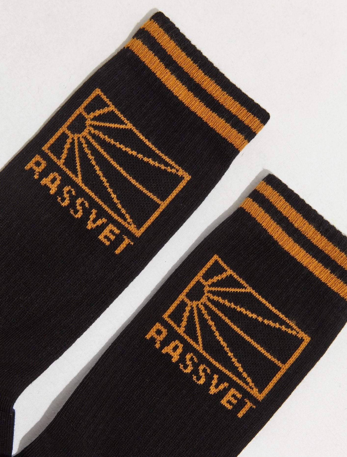 Knit Logo Socks in Black