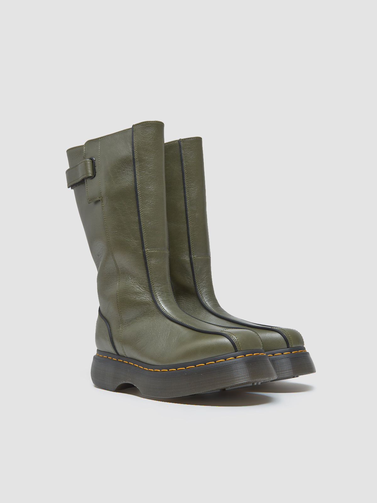 Buzz Hi Boots in Olive Green