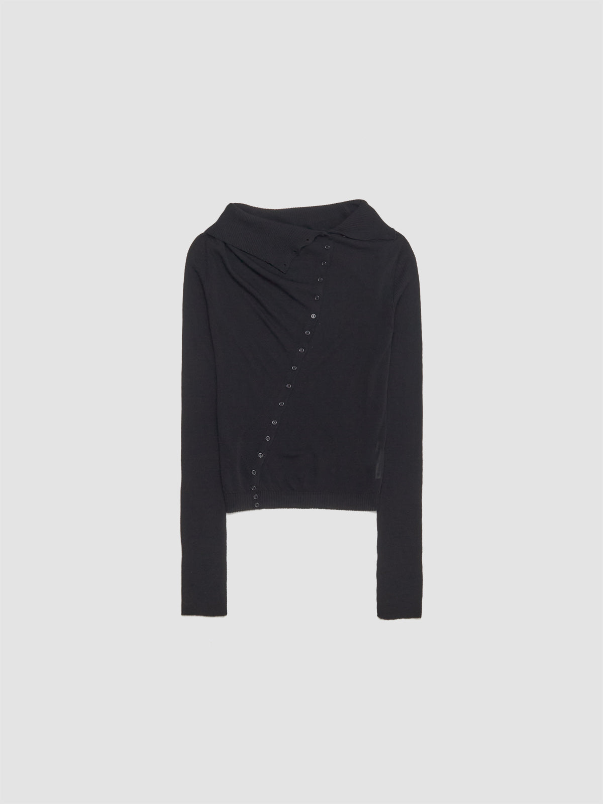 Igna Buttoned Cardigan in Black