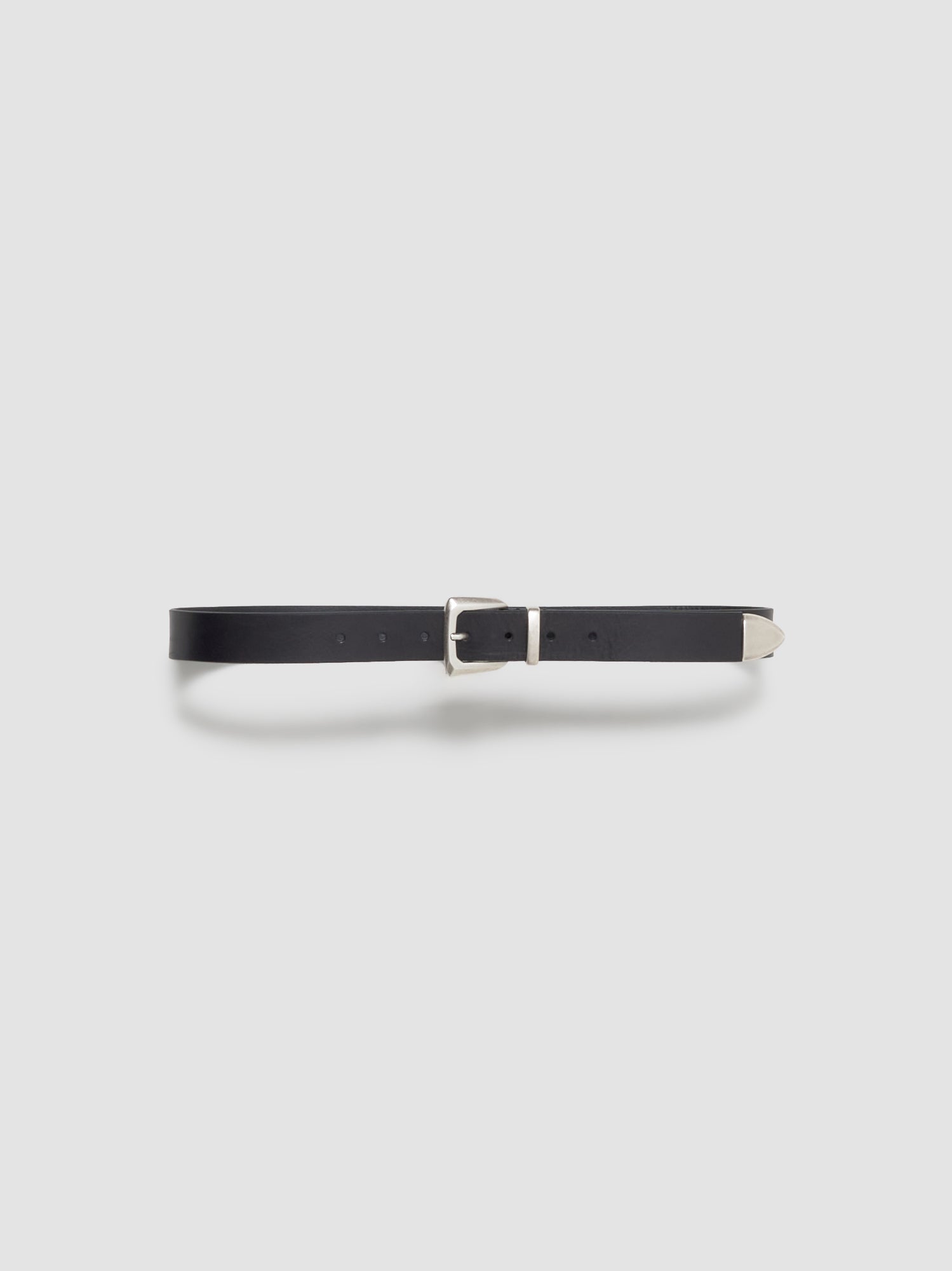 M2418 Leather Belt in Black