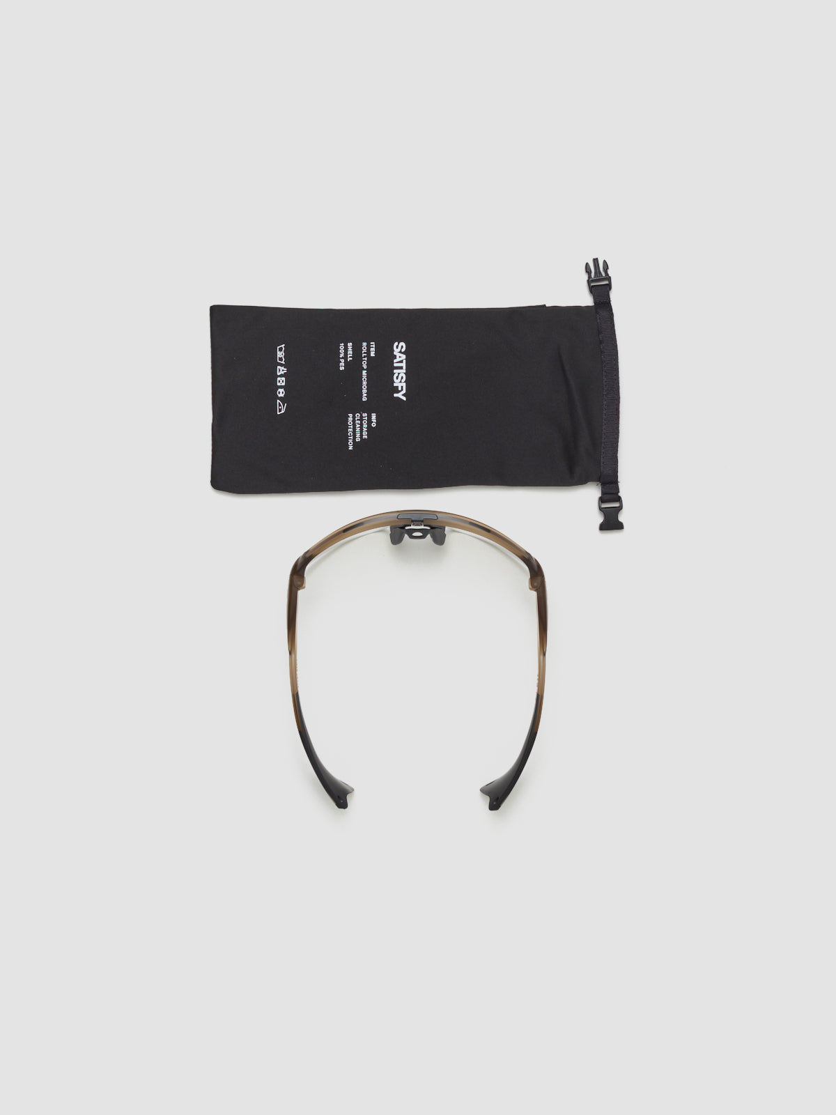 x Satisfy Stunt Devil in Matte Brown with Clear Lenses