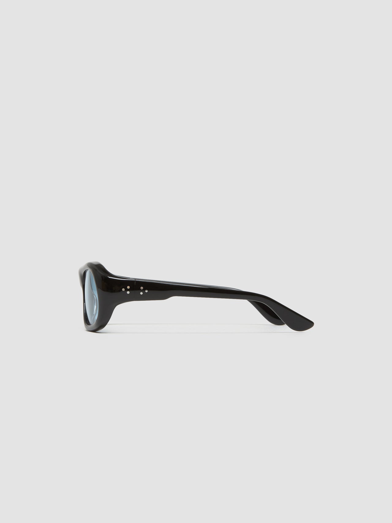 Gray Sunglasses in Black with Rif Blue Lenses