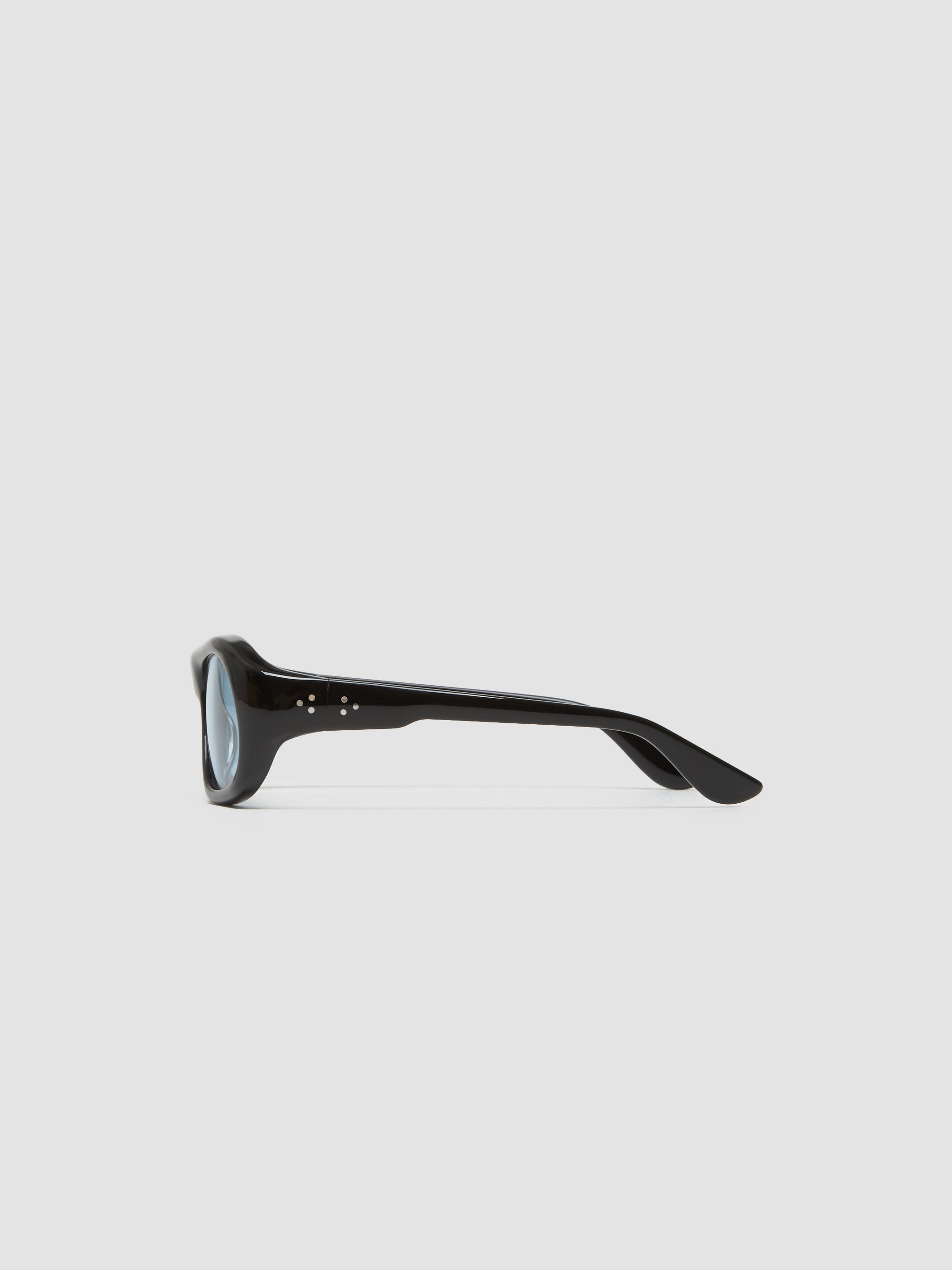 Gray Sunglasses in Black with Rif Blue Lenses