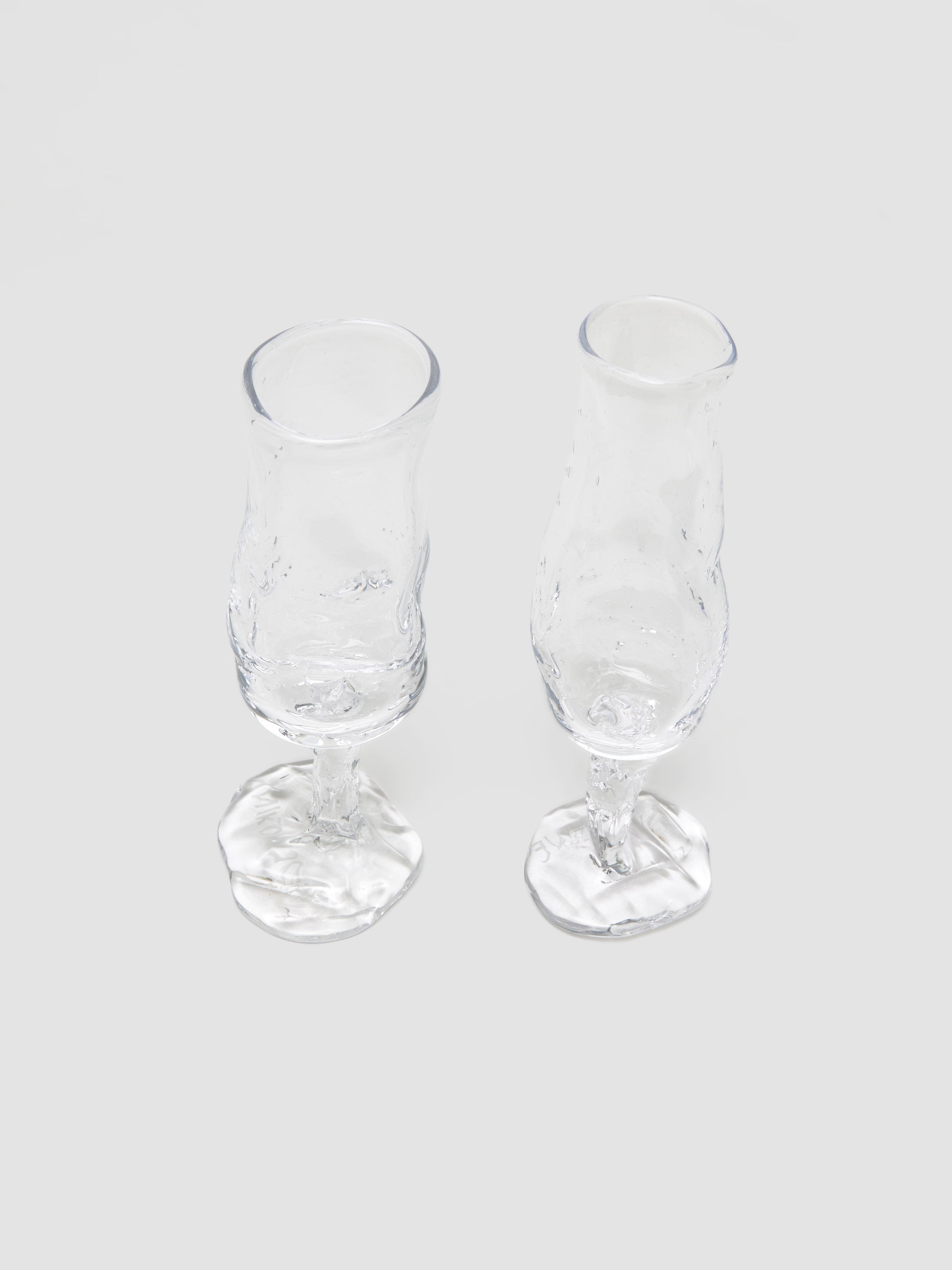 x Niko June Set of Champagne Glasses in Transparent