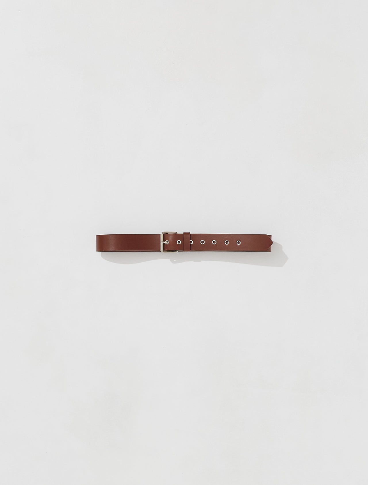 Metal Eyelet Belt in Tan