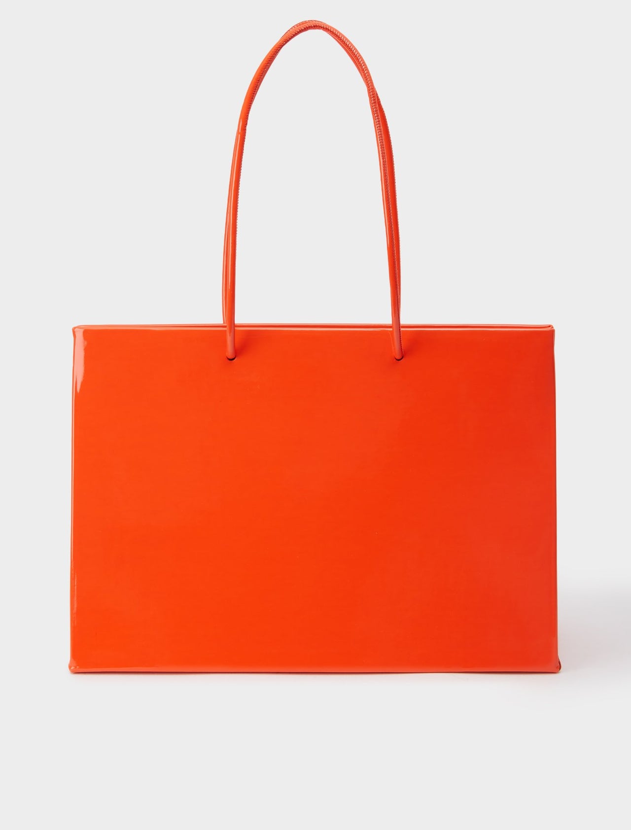 Dieci Vinyl Shopping Bag in Scarlet
