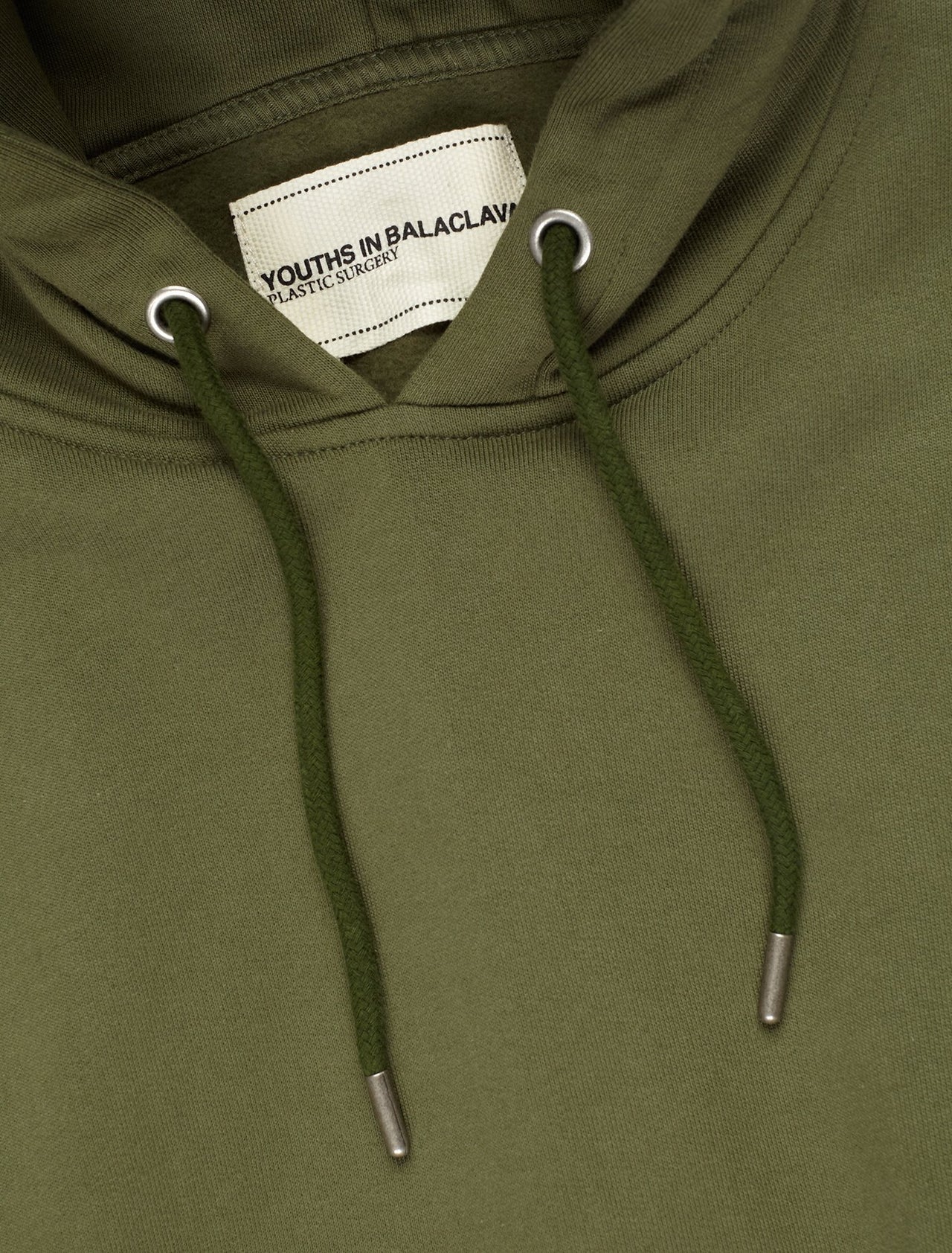 Y-Shape Yoke Hoodie in Dark Green