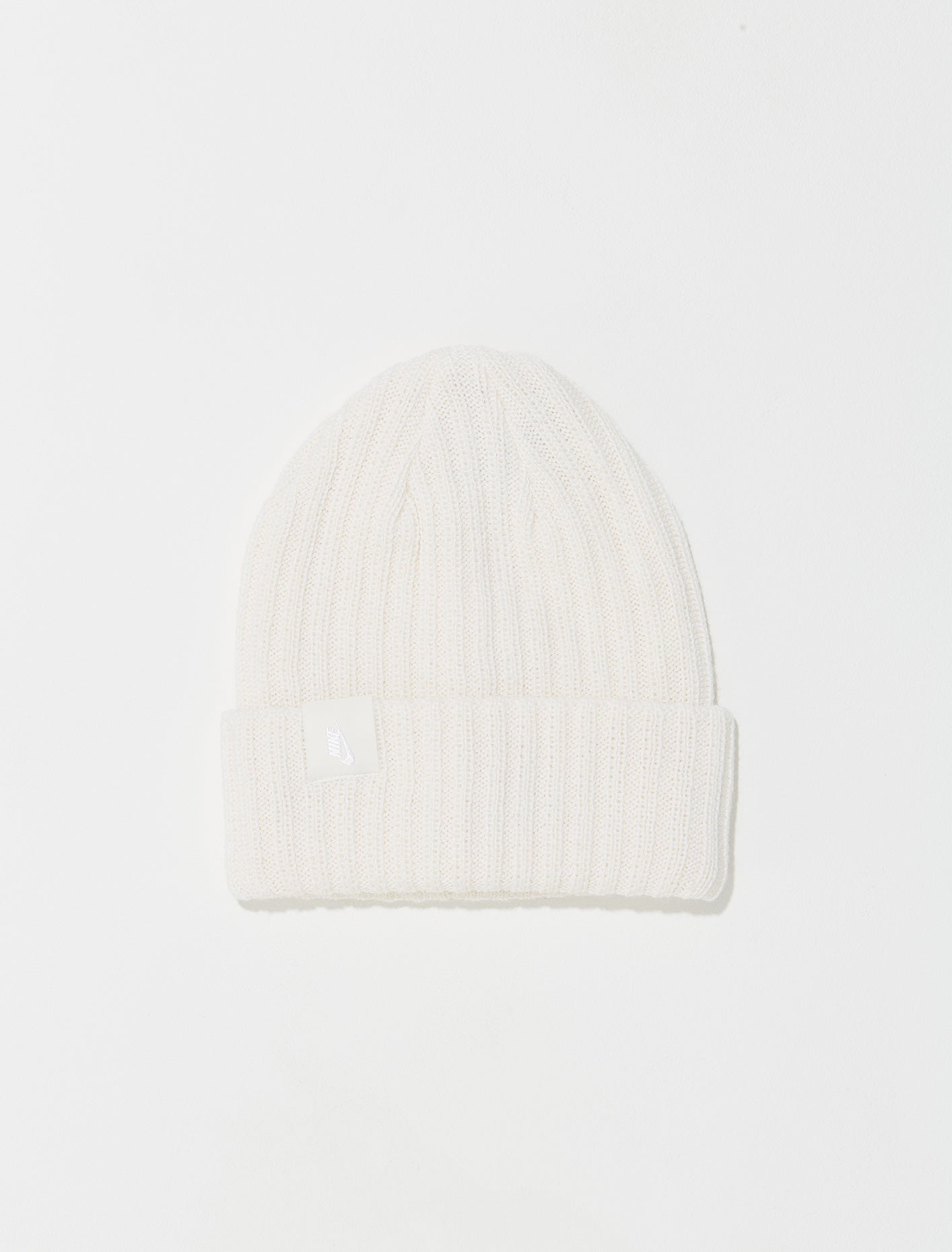 NRG Solo Swoosh Beanie in Summit White