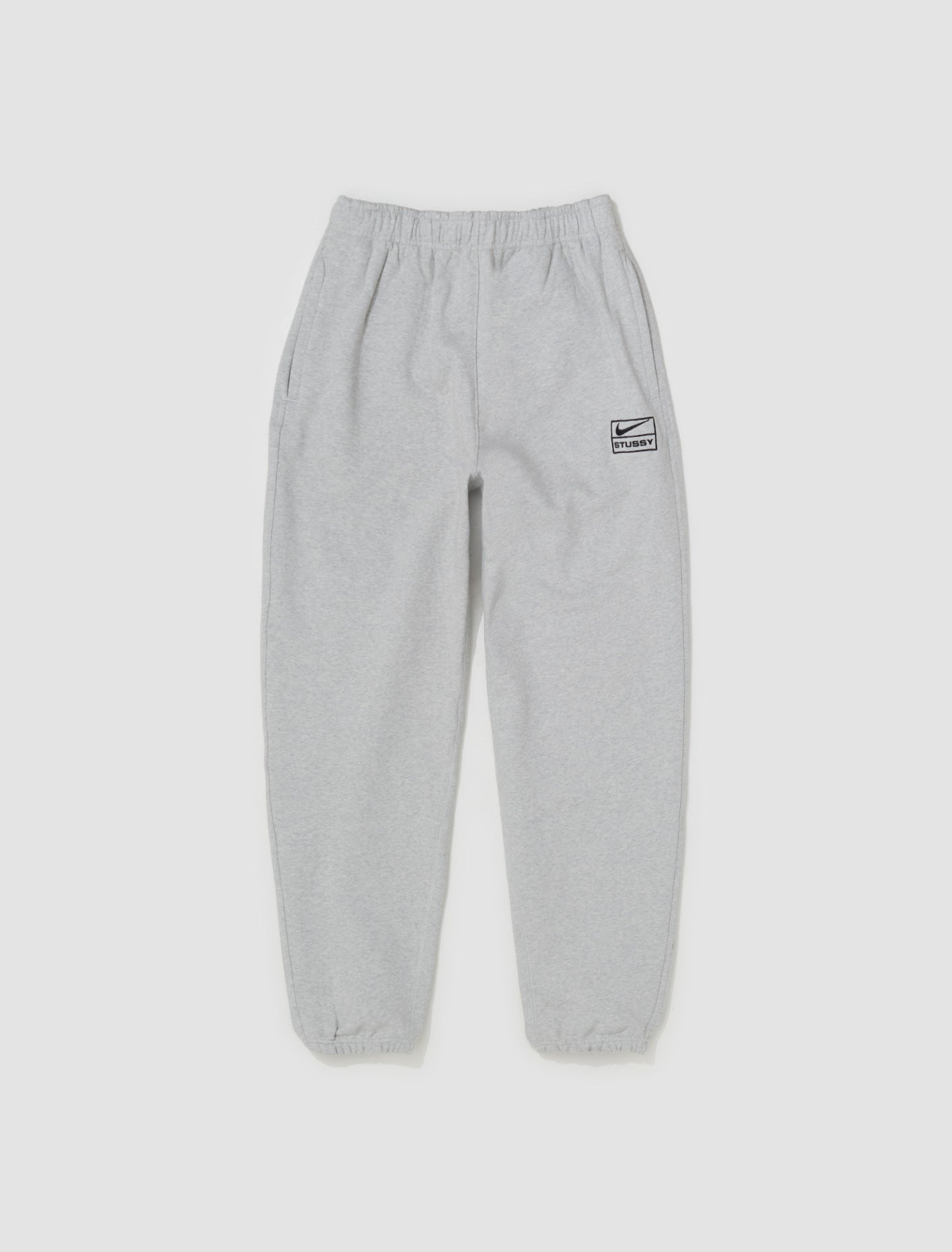 x Stüssy Washed Fleece Pants in Grey Heather