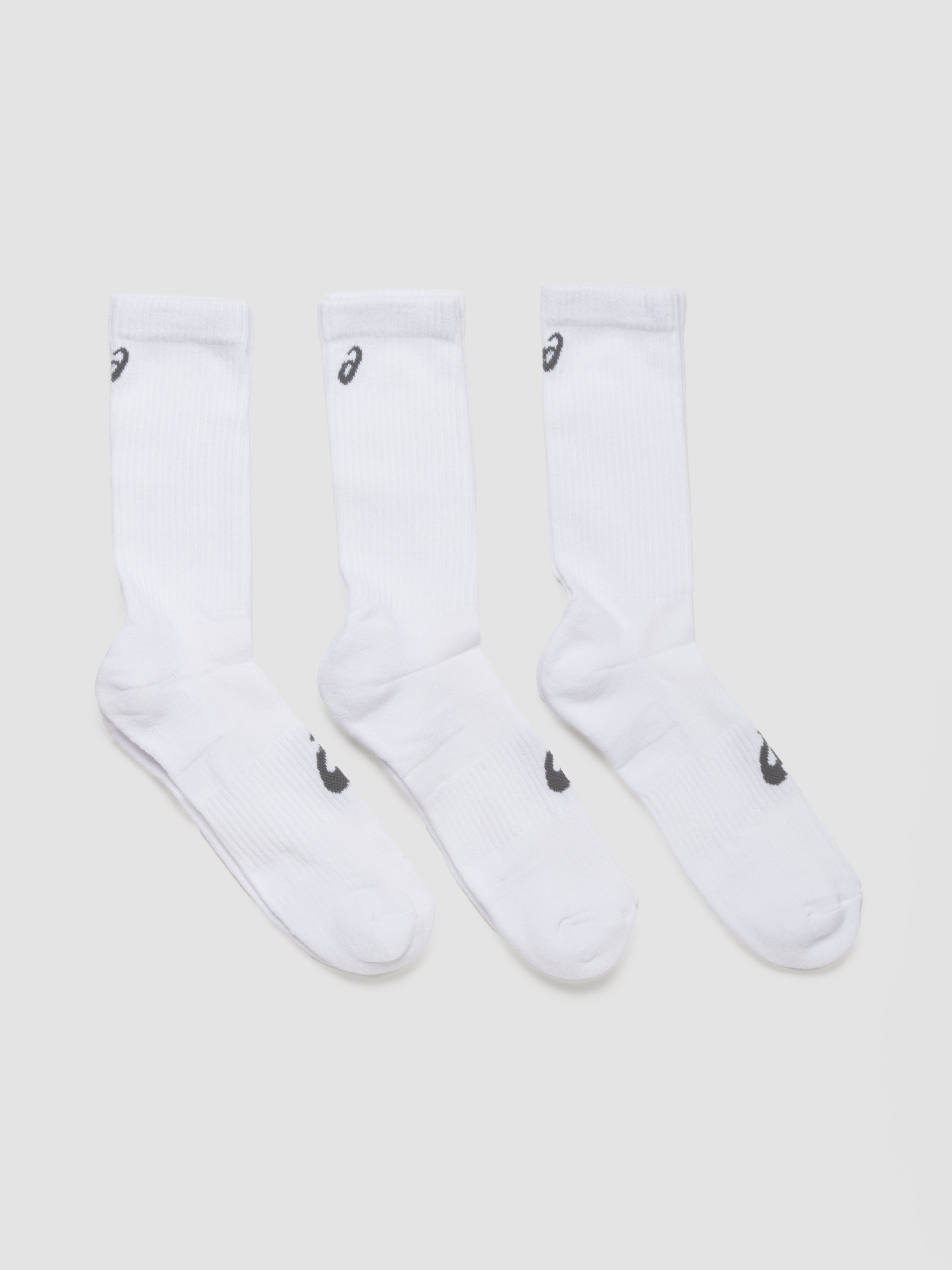 3 Pack Crew Socks in White