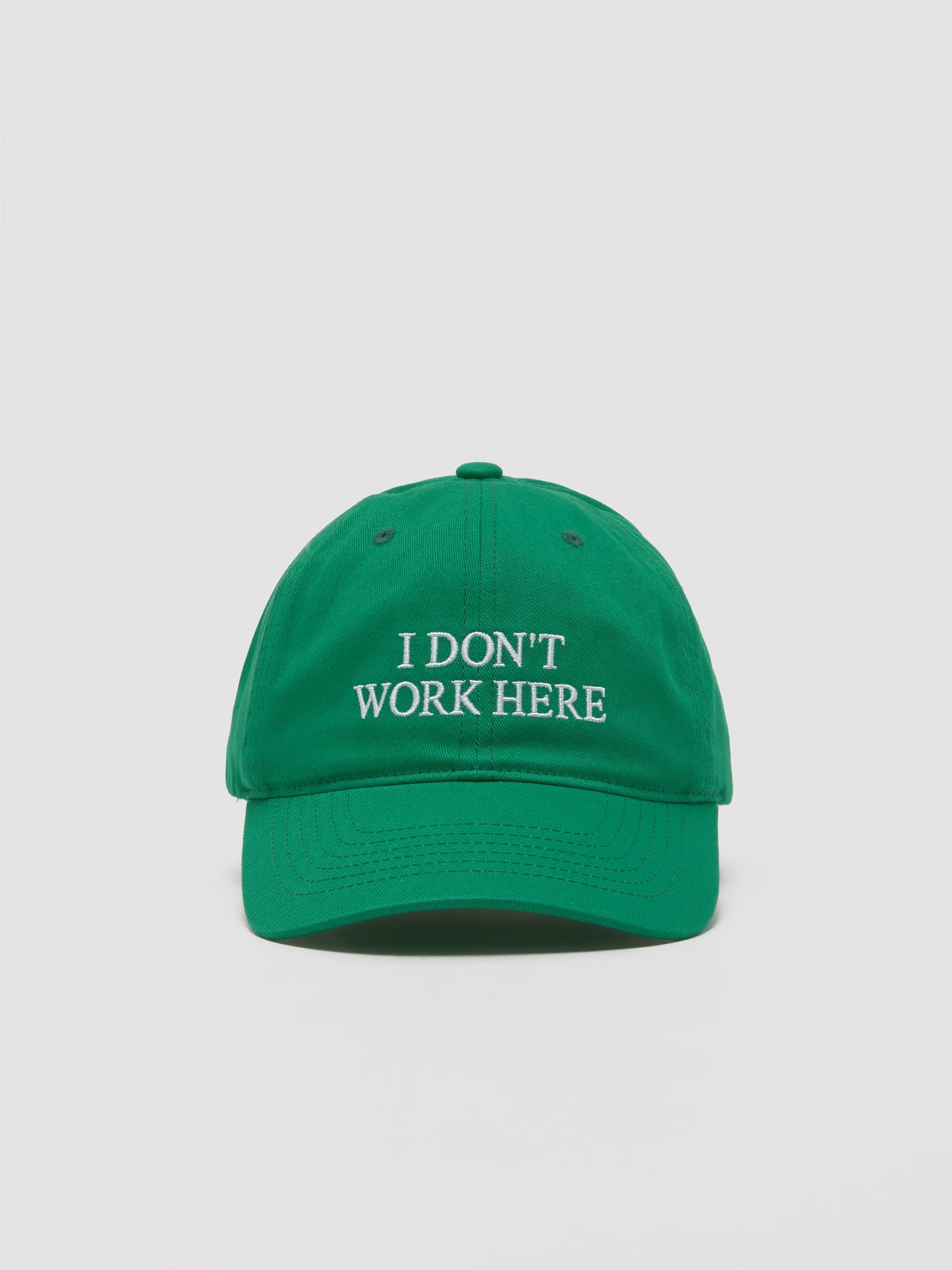 I Don't Work Here Cap in Green