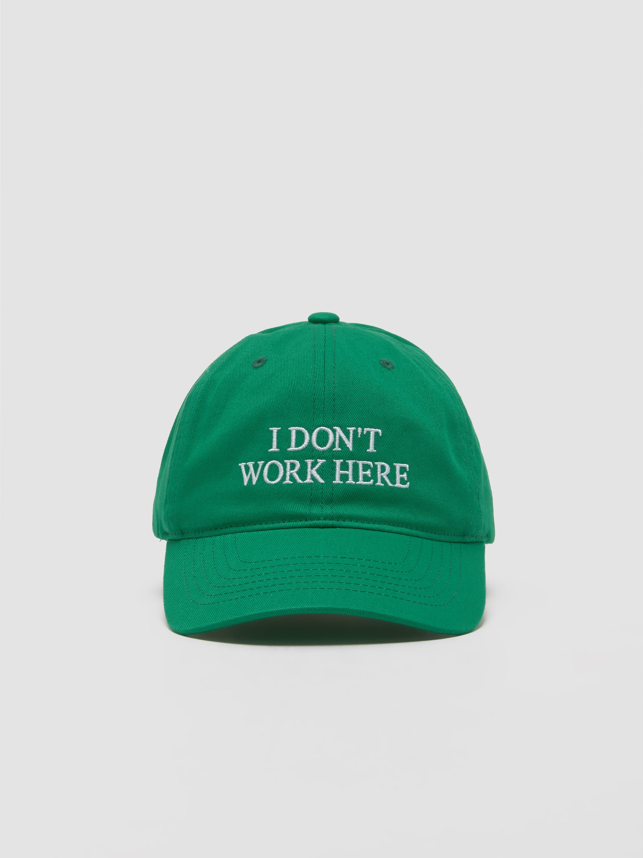I Don't Work Here Cap in Green