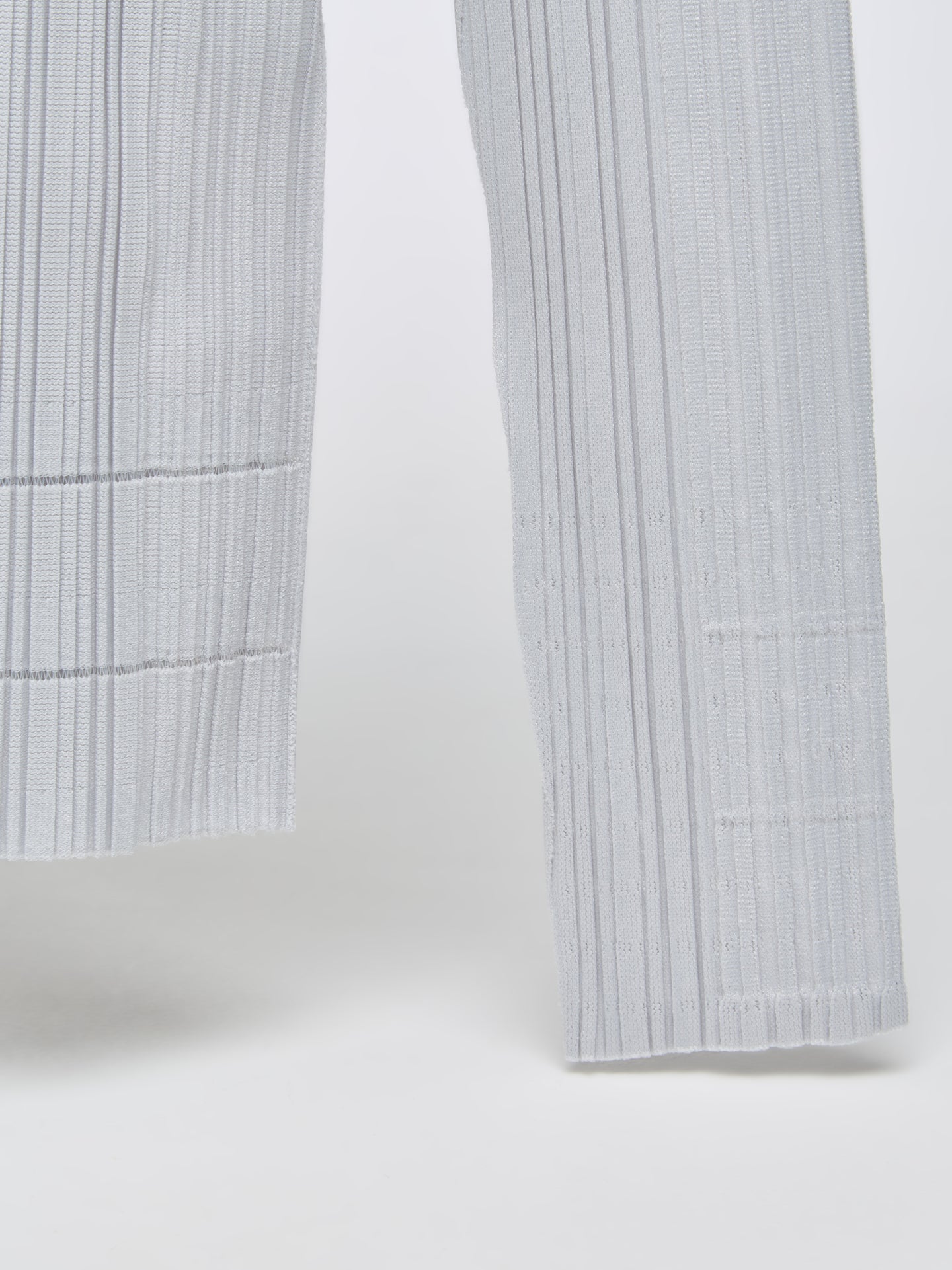 Soft Pleats Long Sleeved Top in Grey