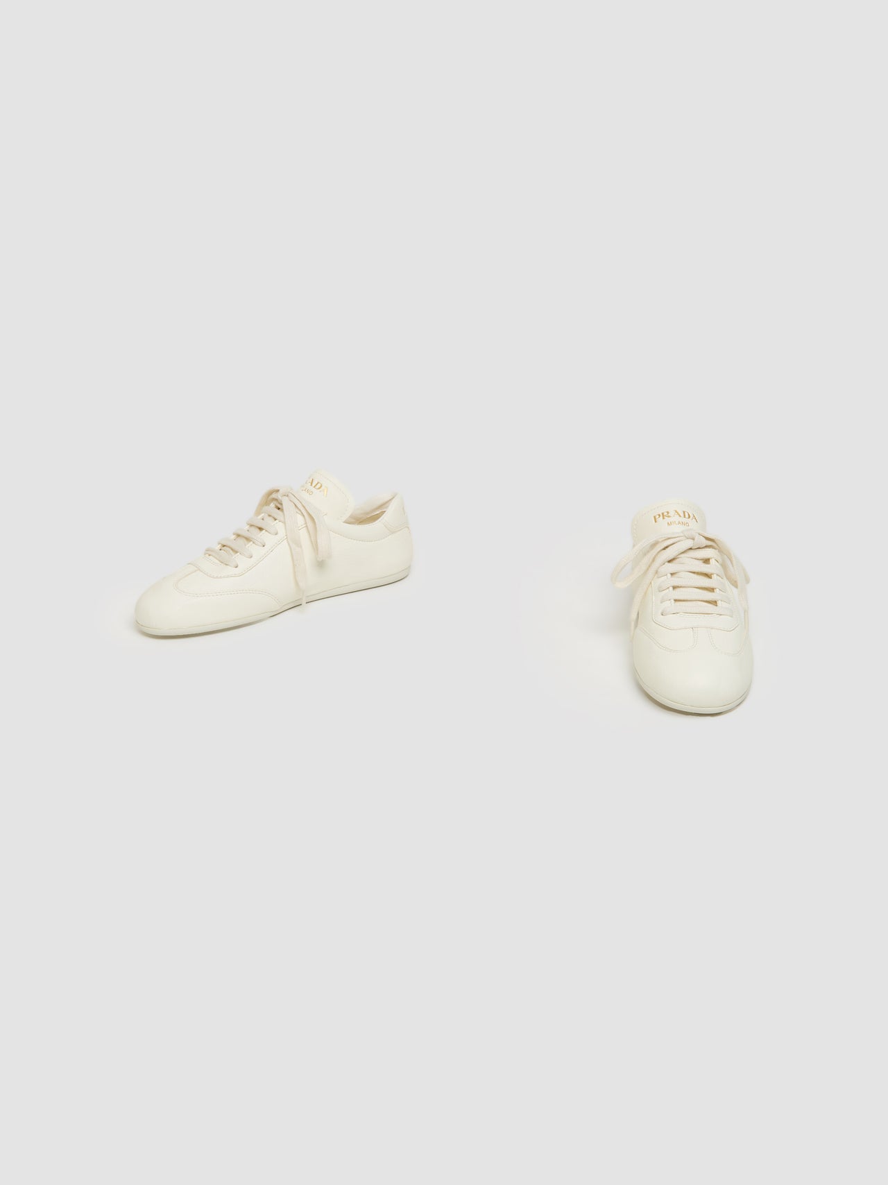Leather Sneaker in Ivory