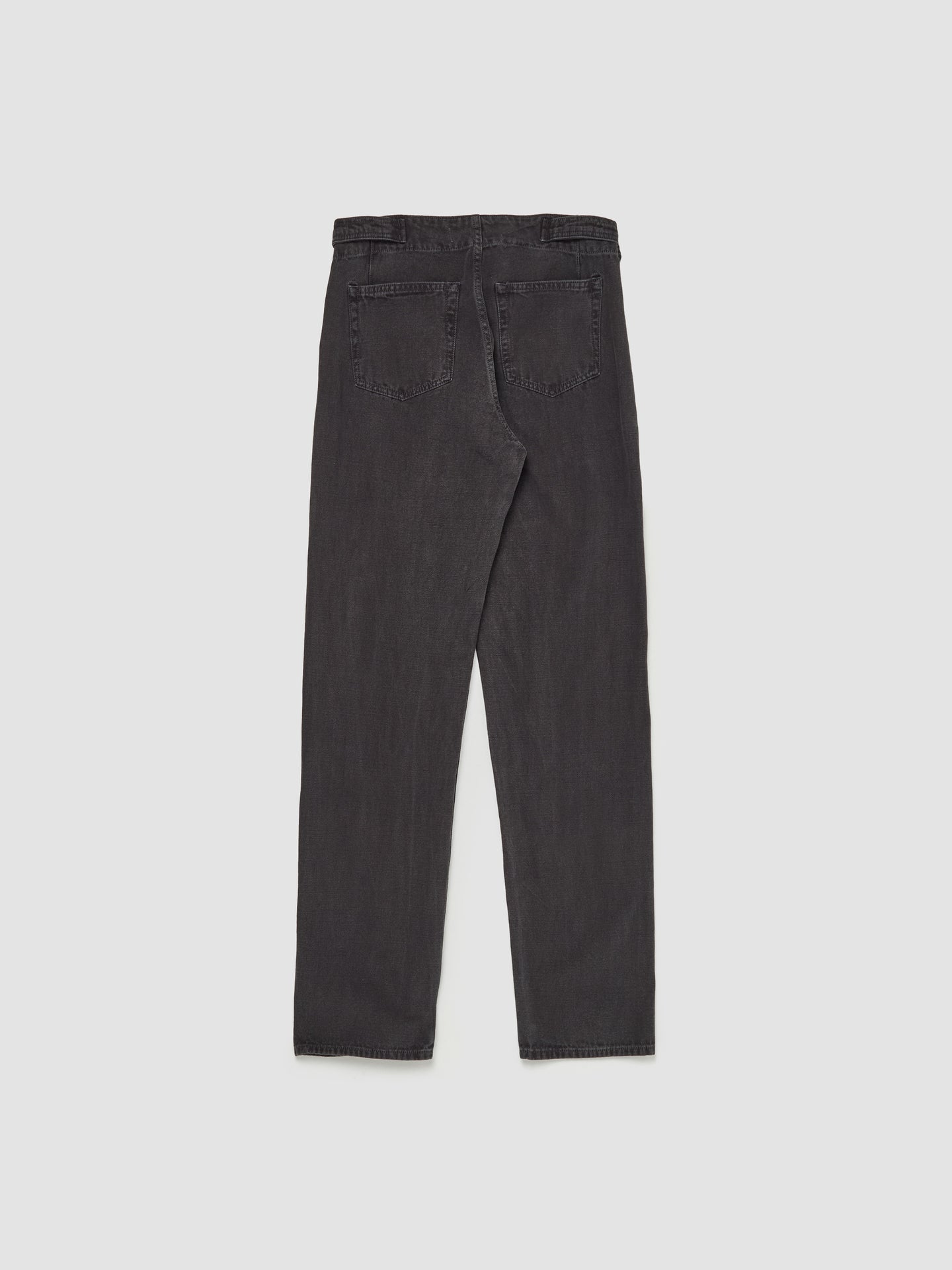 Trucker Reborn Canvas Trousers in Ash Black