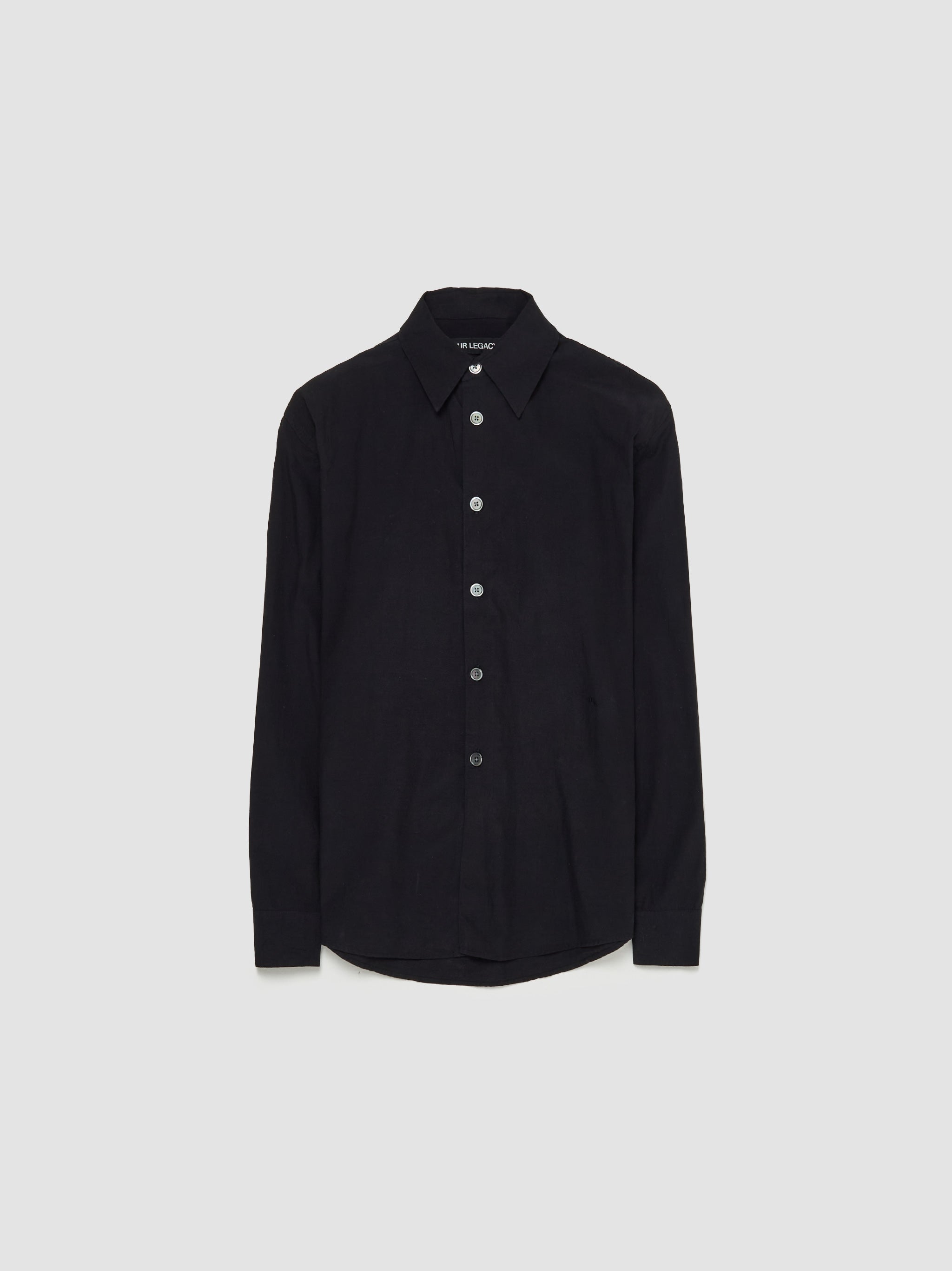 Beyond Liquid Poplin Shirt in Black