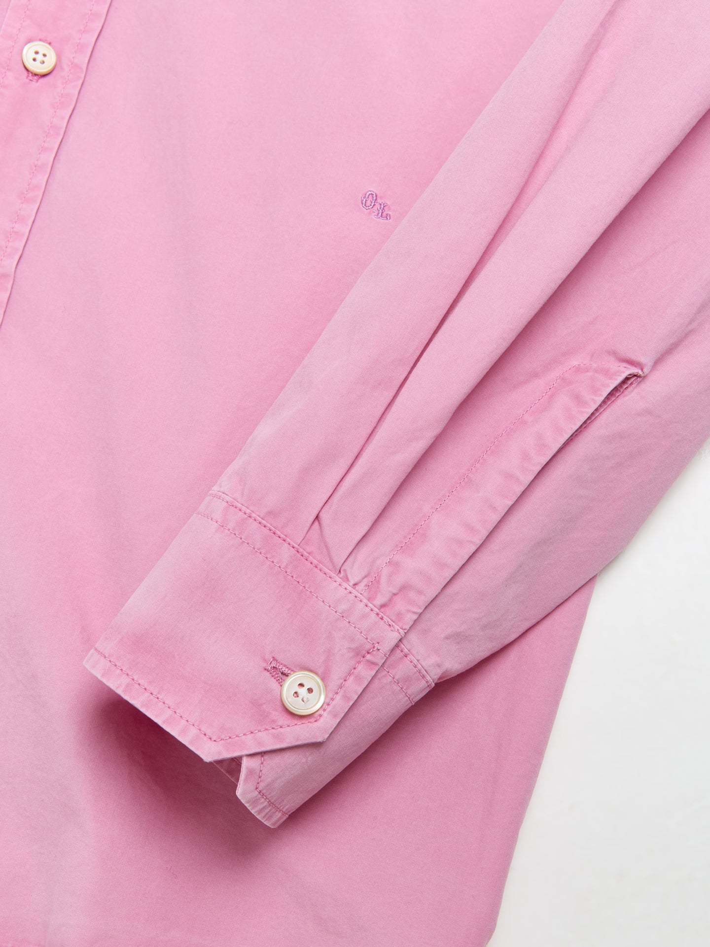 Beyond BD Organic Poplin Shirt in Duchess Pink