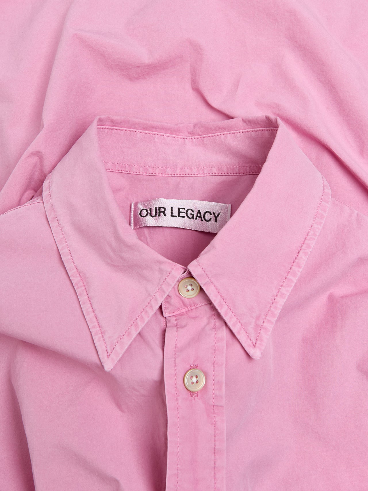 Beyond BD Organic Poplin Shirt in Duchess Pink