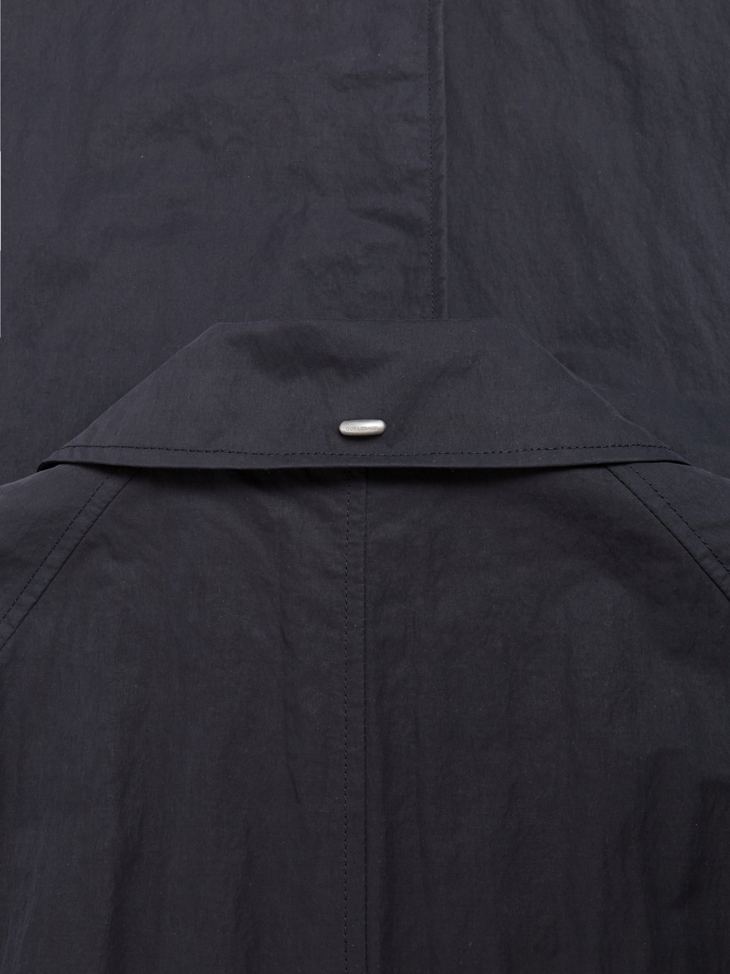 Collapse Car Coat in Blue Depth Peached Nylon