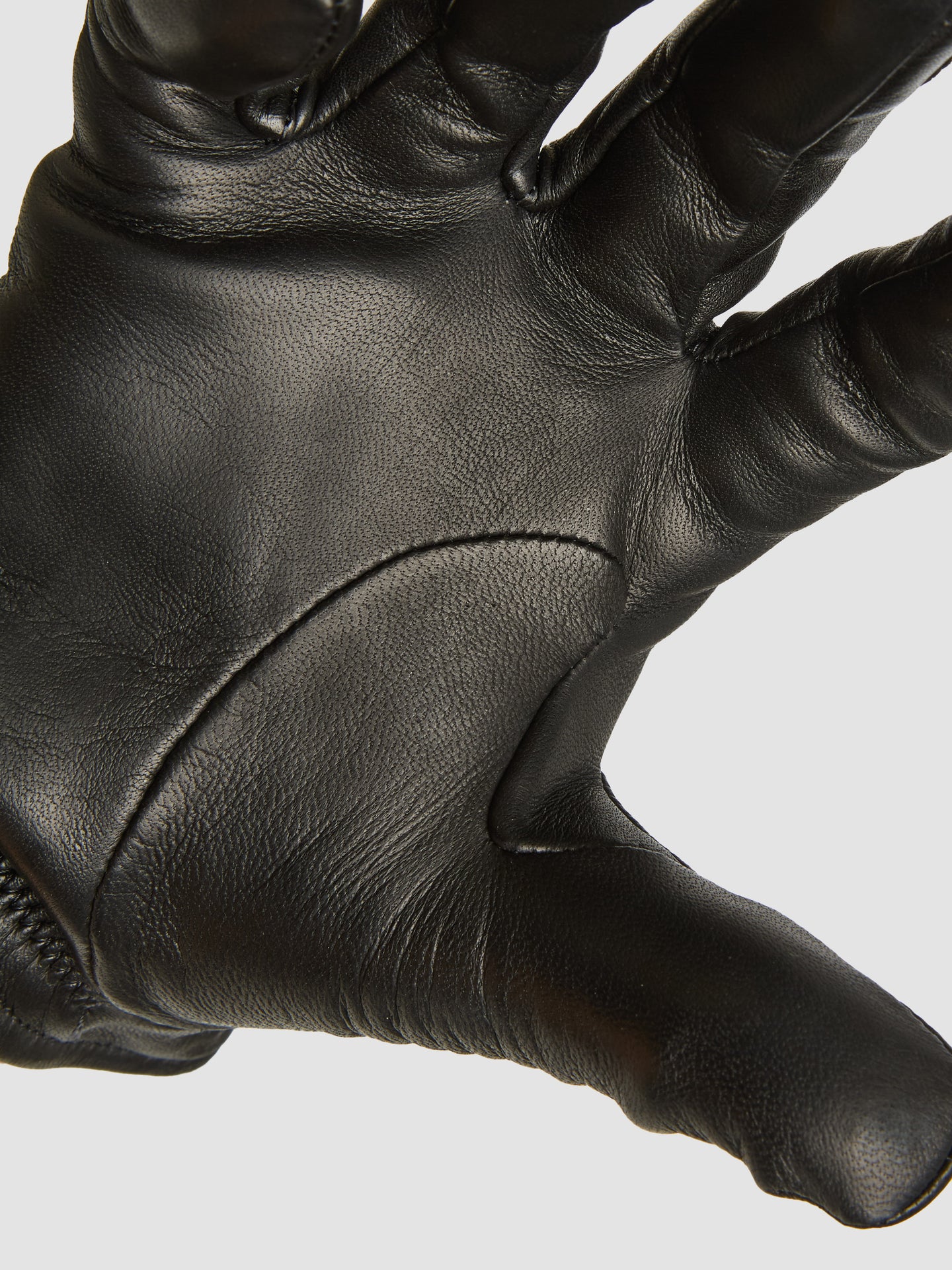 His Gloves in Black Leather