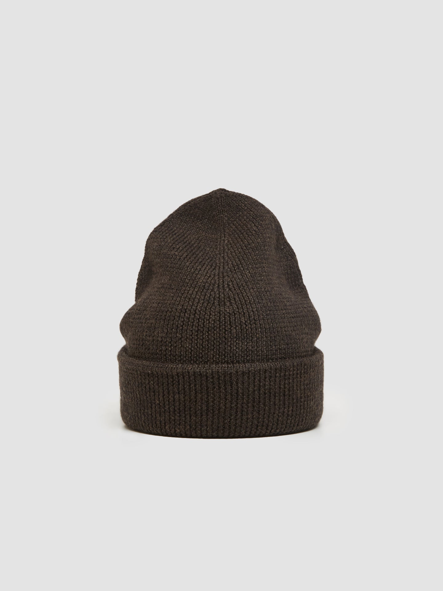 Knit Hat in University Brown Rustic Merino