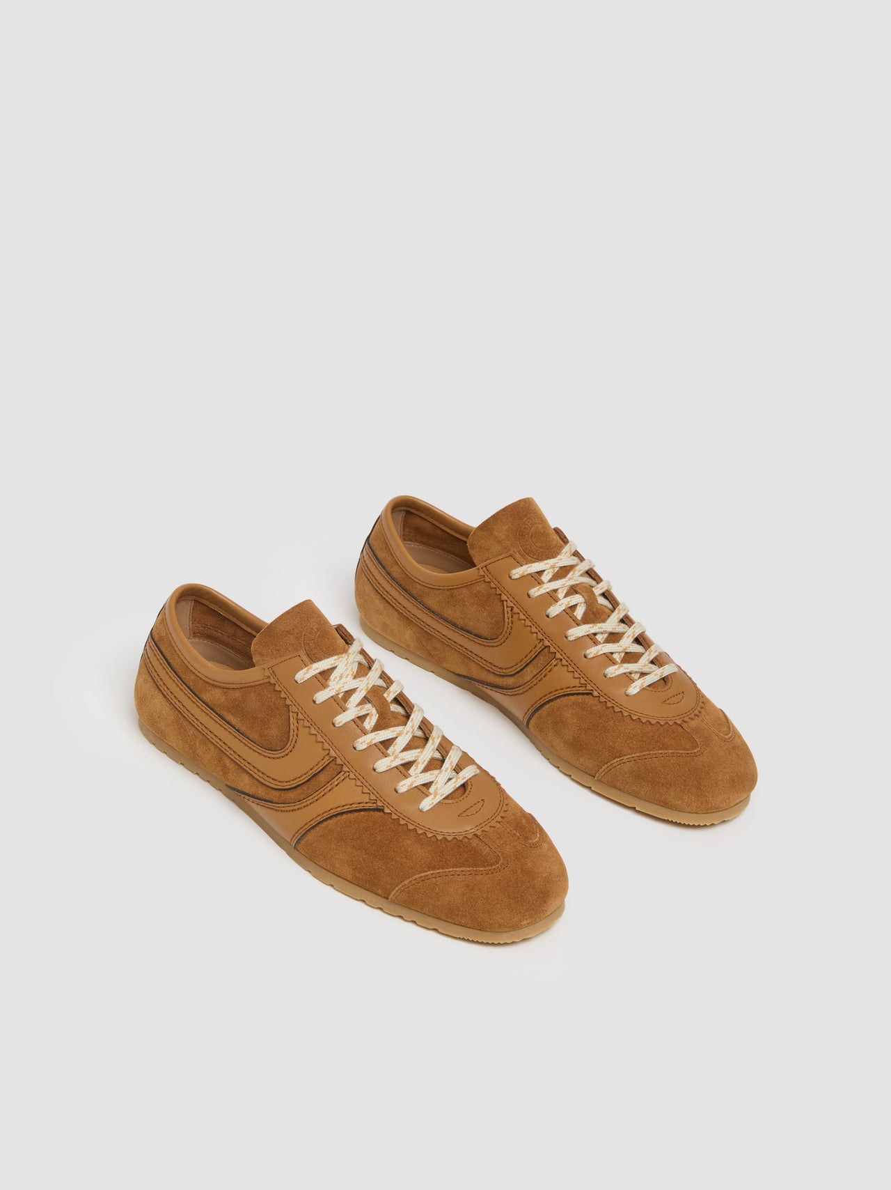 Men's Suede Sneaker in Tan