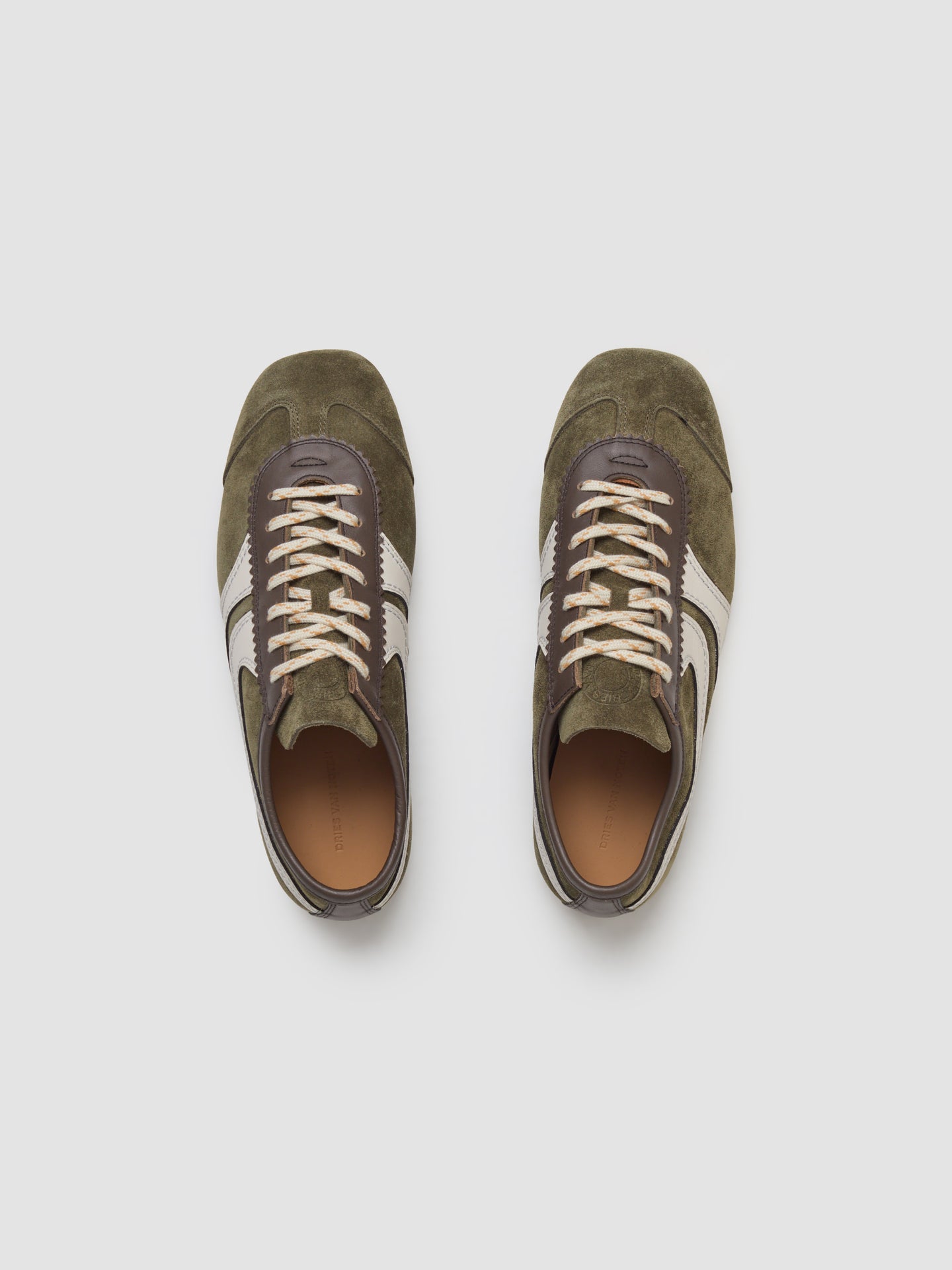 Men's Suede Sneaker in Olive