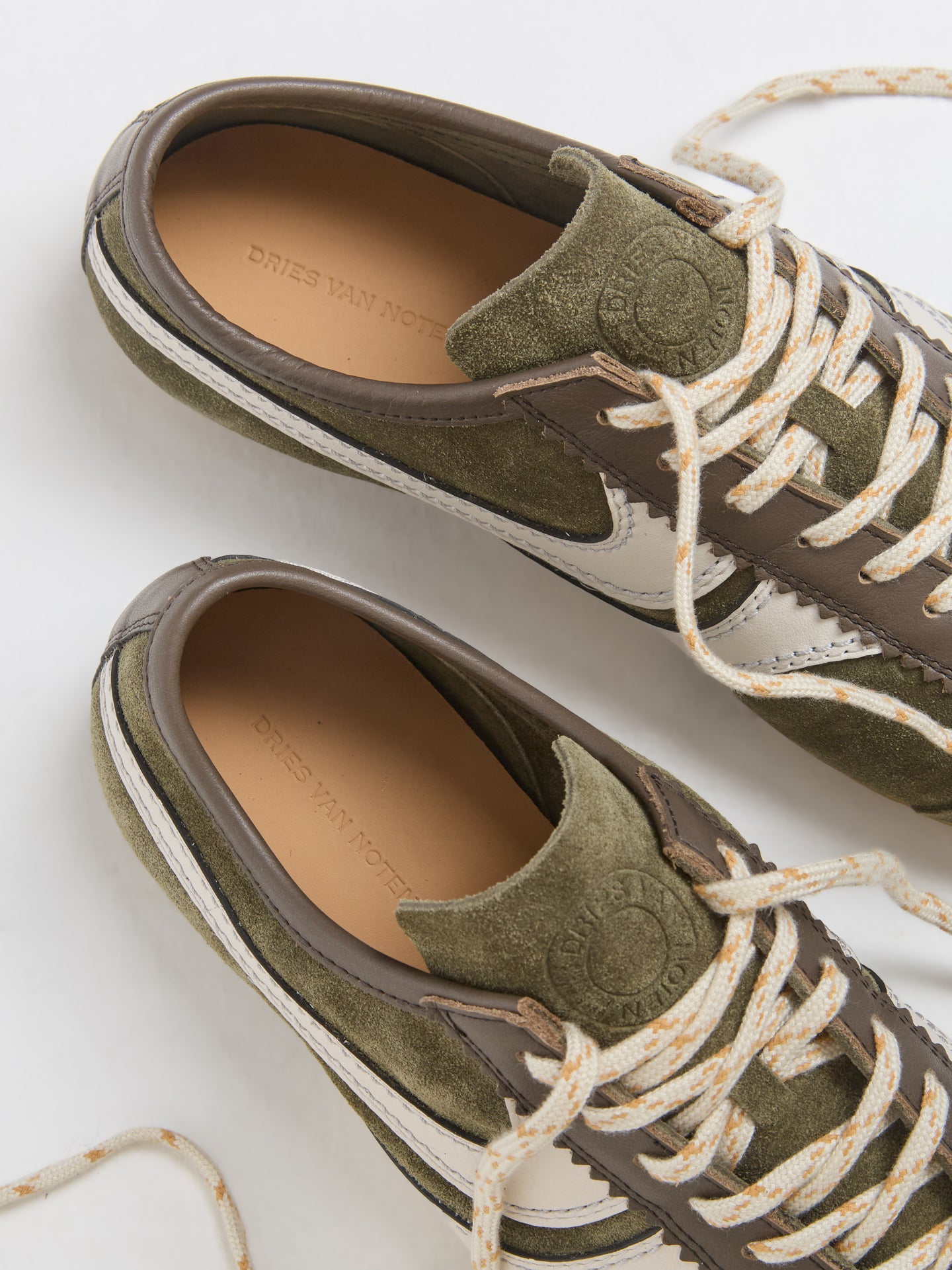 Men's Suede Sneaker in Olive