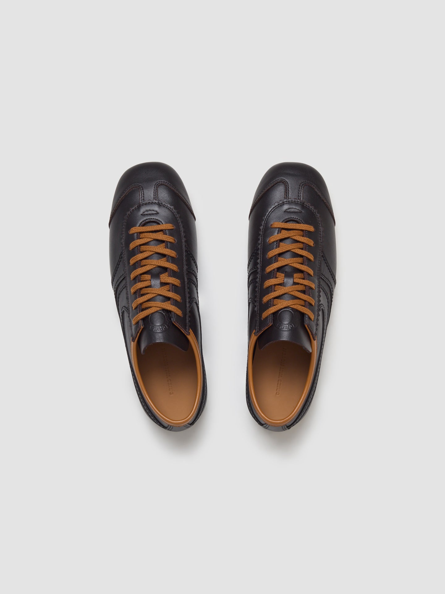 Men's Leather Sneaker in Dark Brown