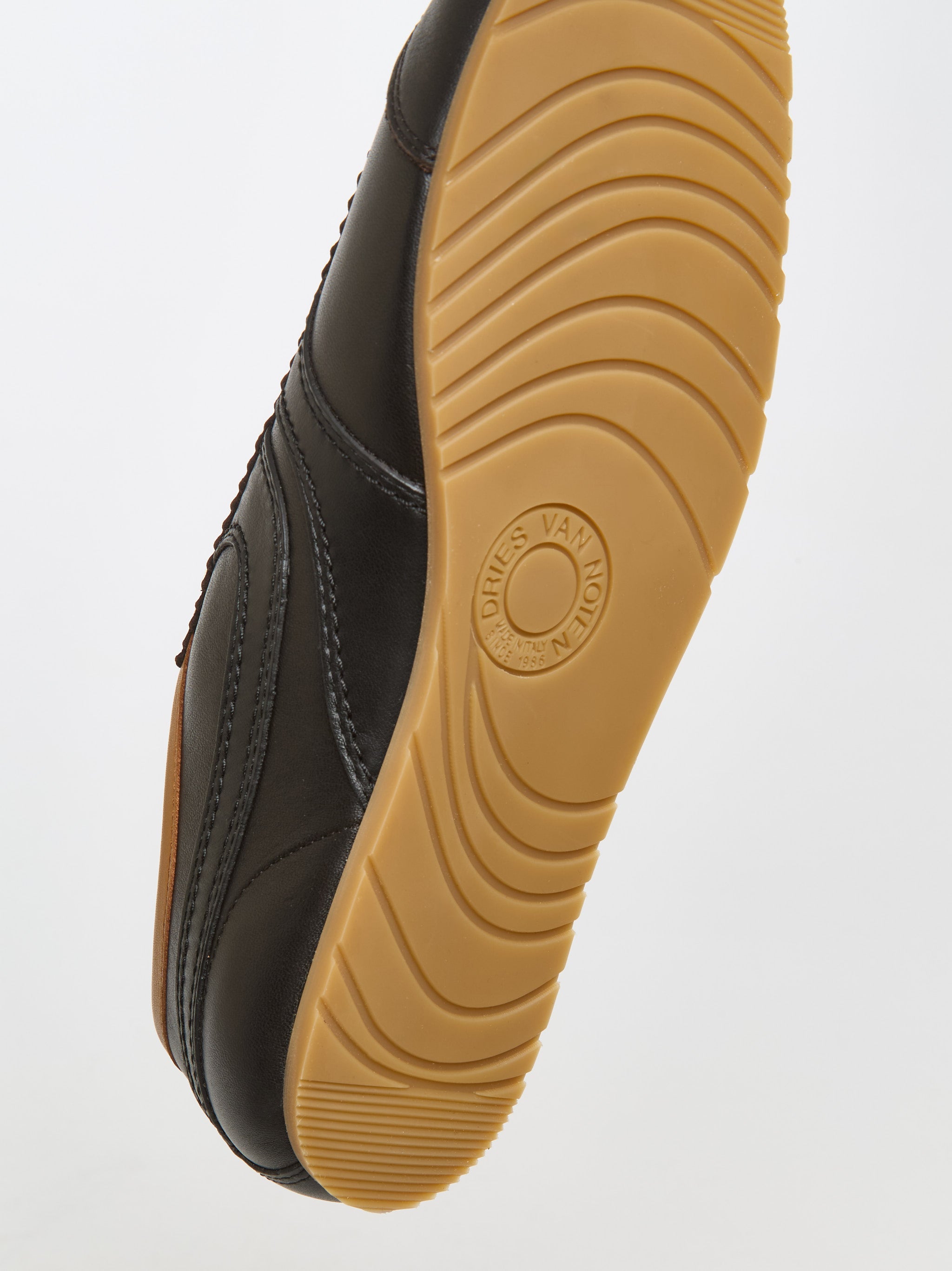 Men's Leather Sneaker in Dark Brown