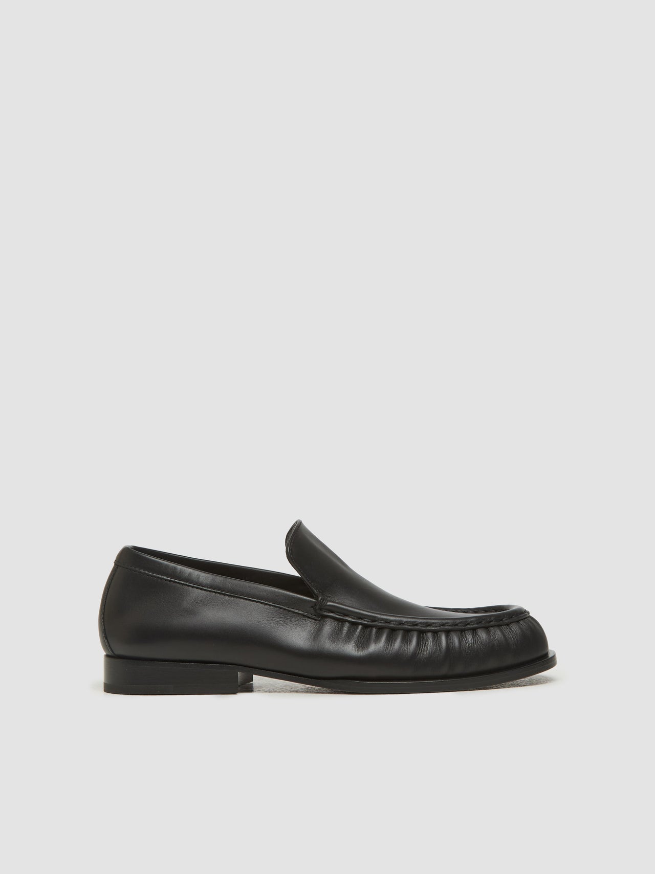 Women's Leather Loafers in Black