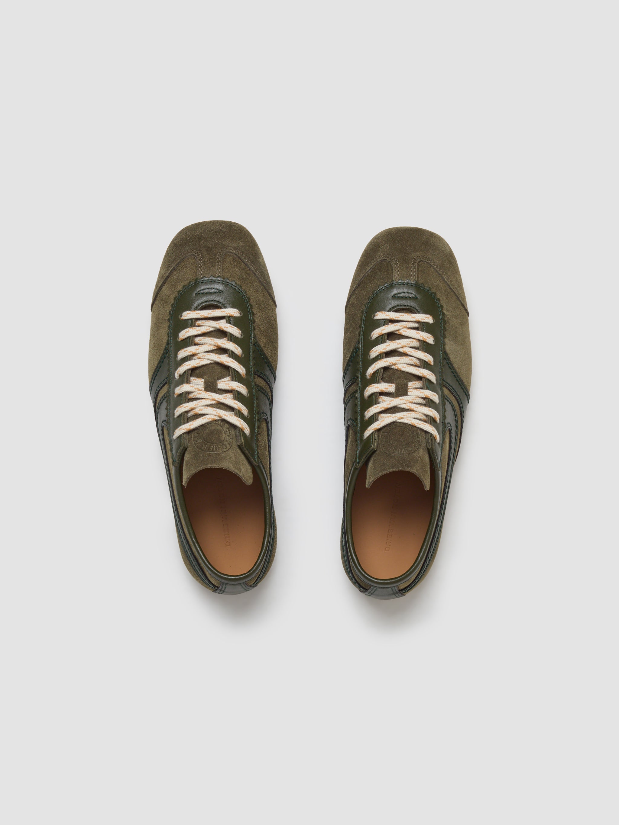 Women's Suede Sneaker in Olive