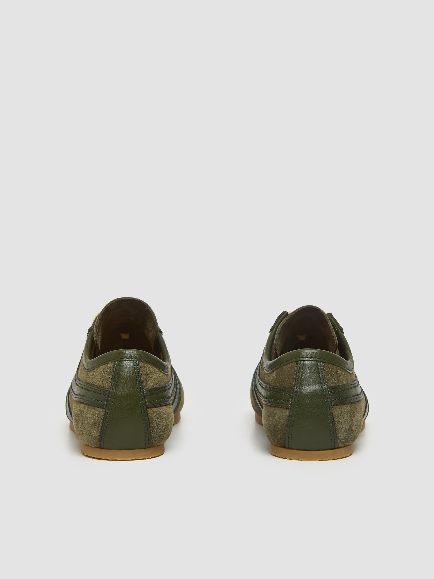 Women's Suede Sneaker in Olive