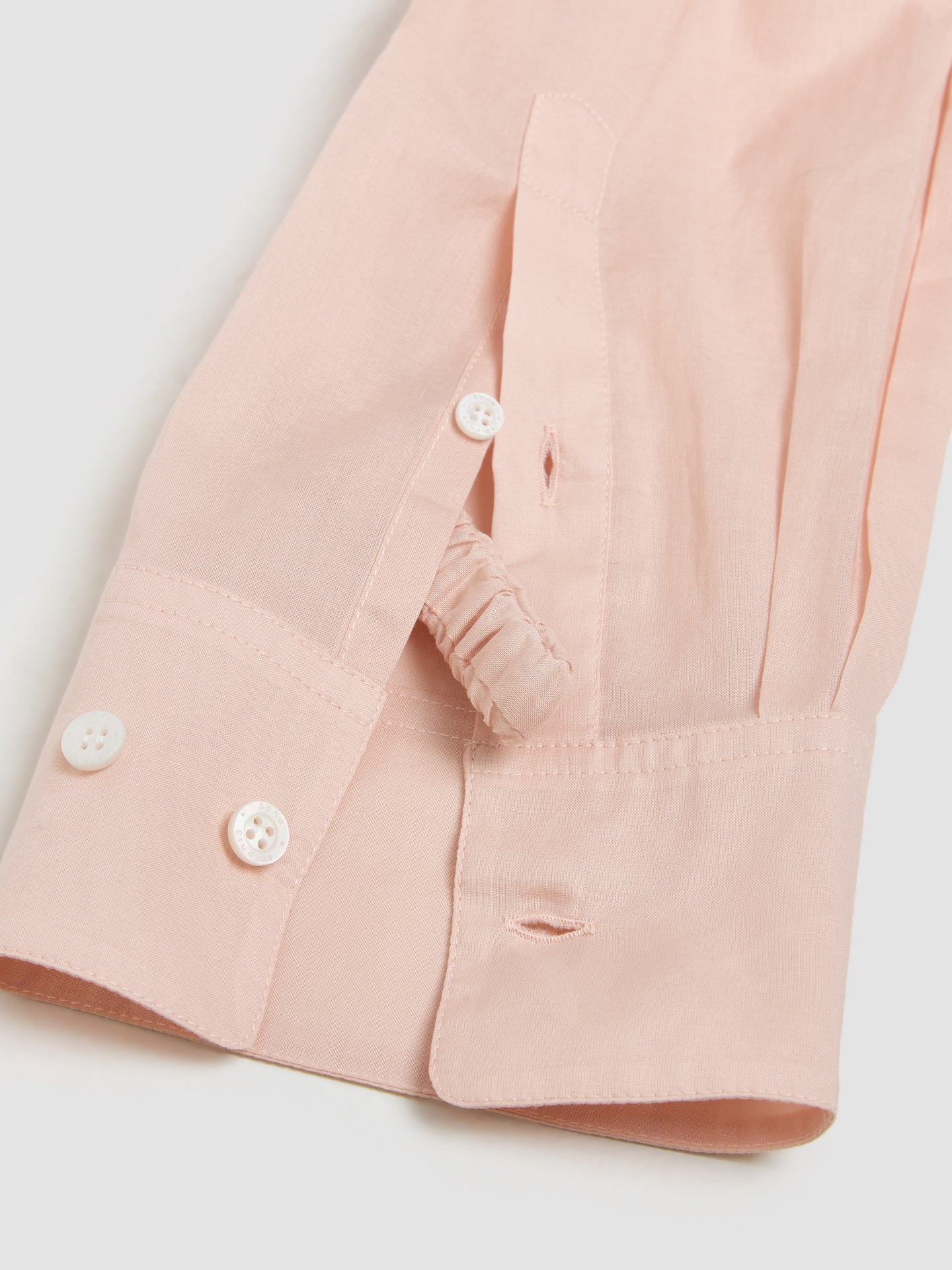 Logo Embroidered Shirt in Dusty Pink