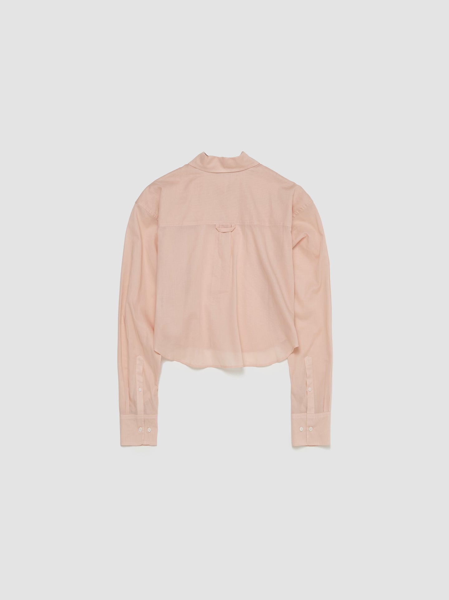 Logo Embroidered Shirt in Dusty Pink