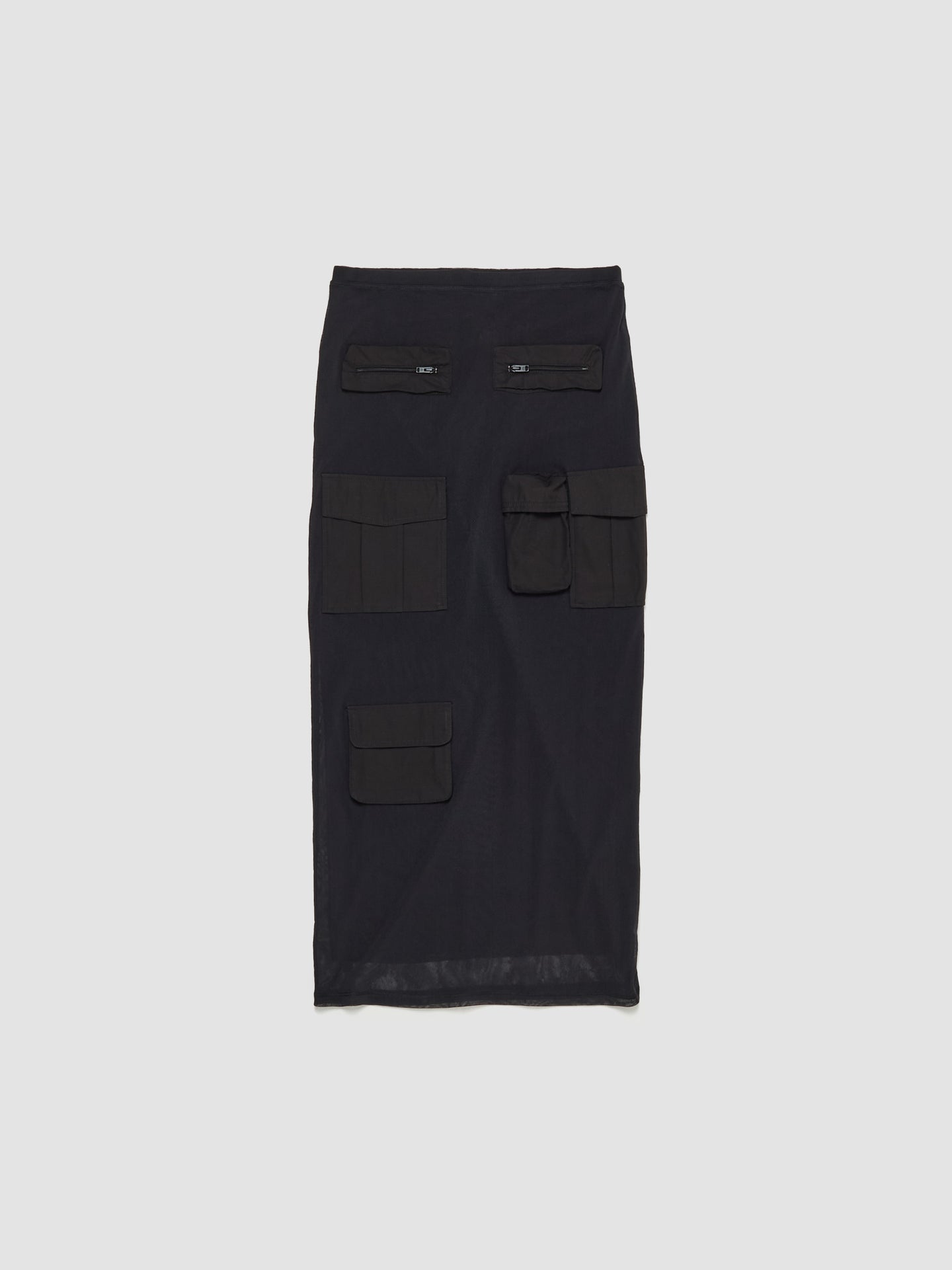 Cargo Mesh Skirt in Anthracite Grey