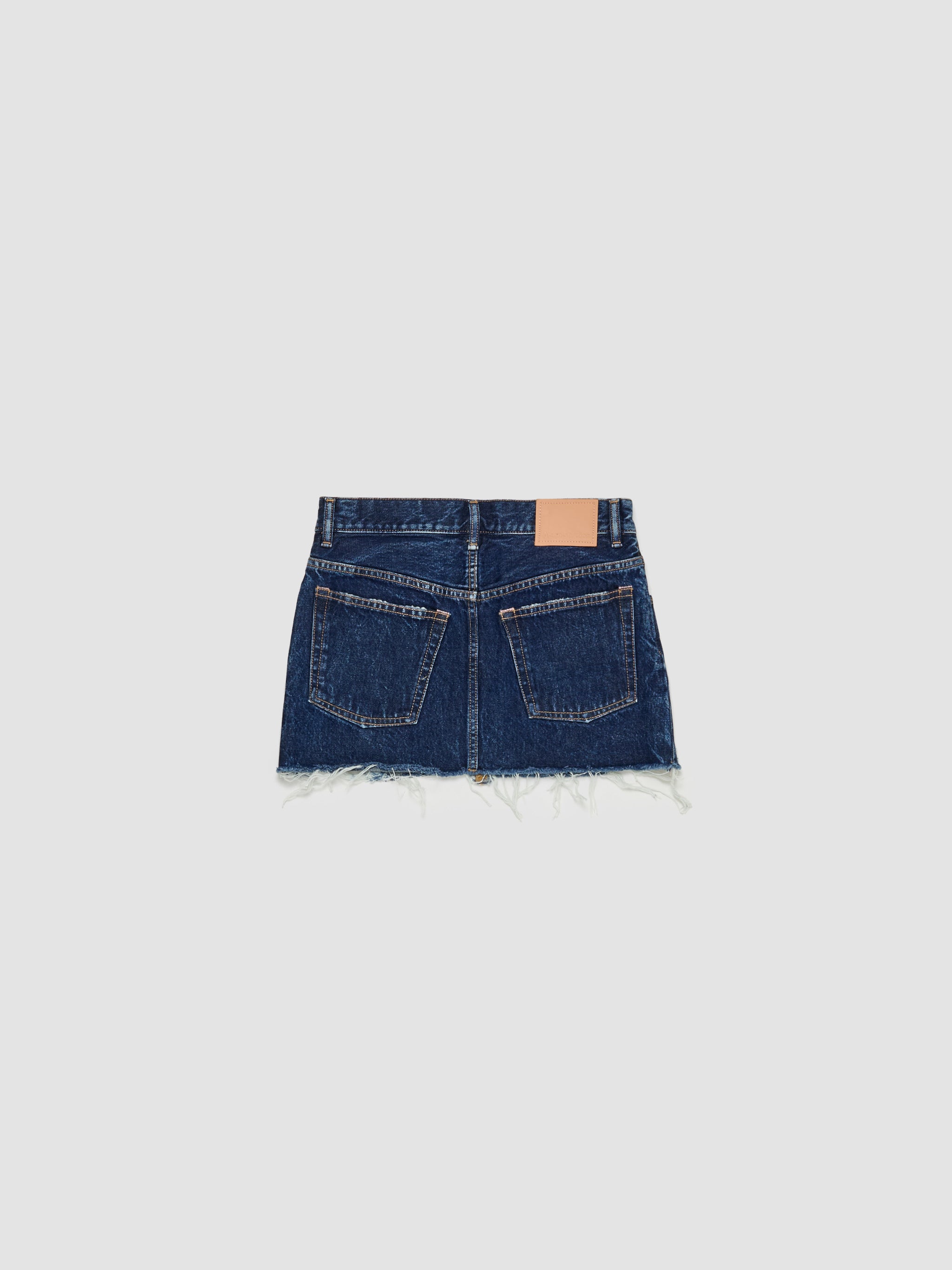 Denim Skirt in Mid Blue