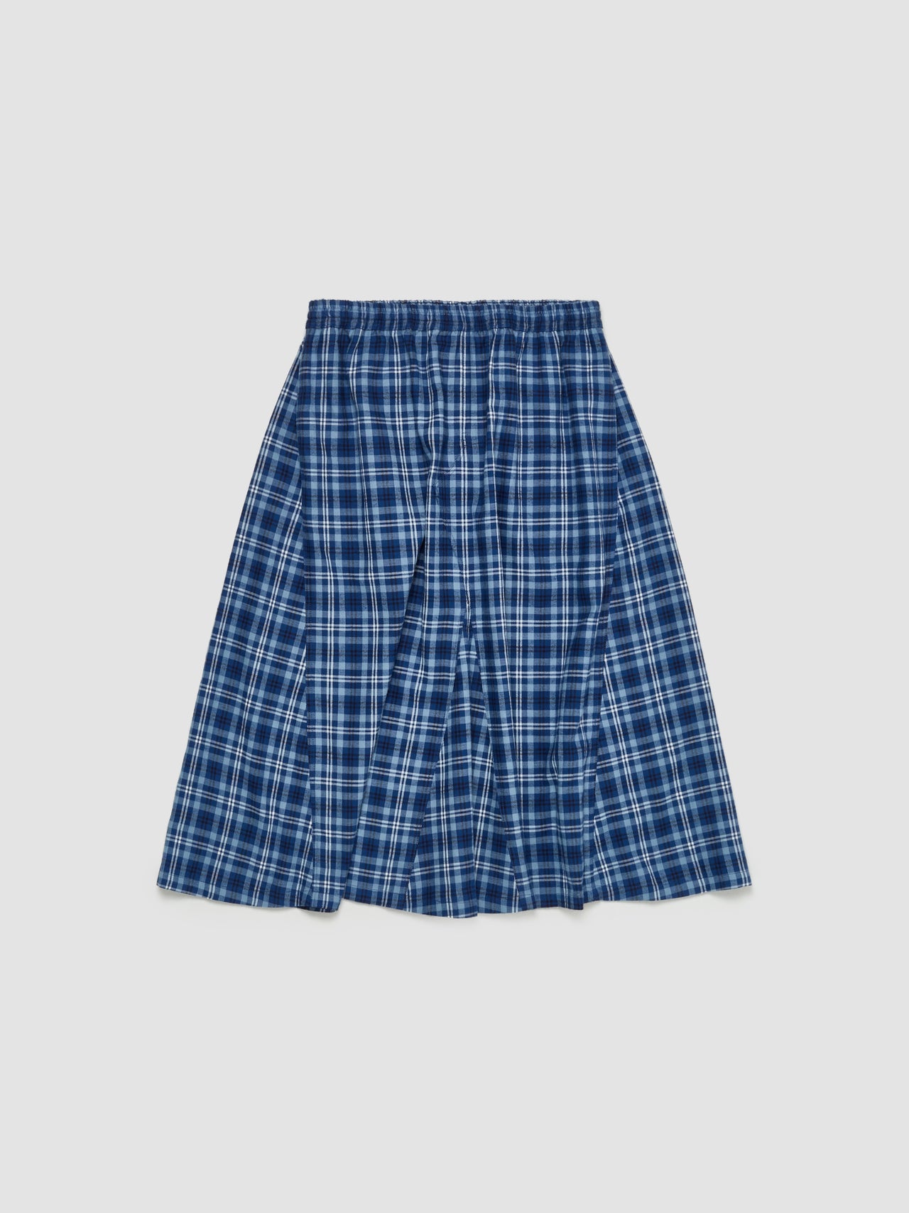 Check Midi Skirt in Blue