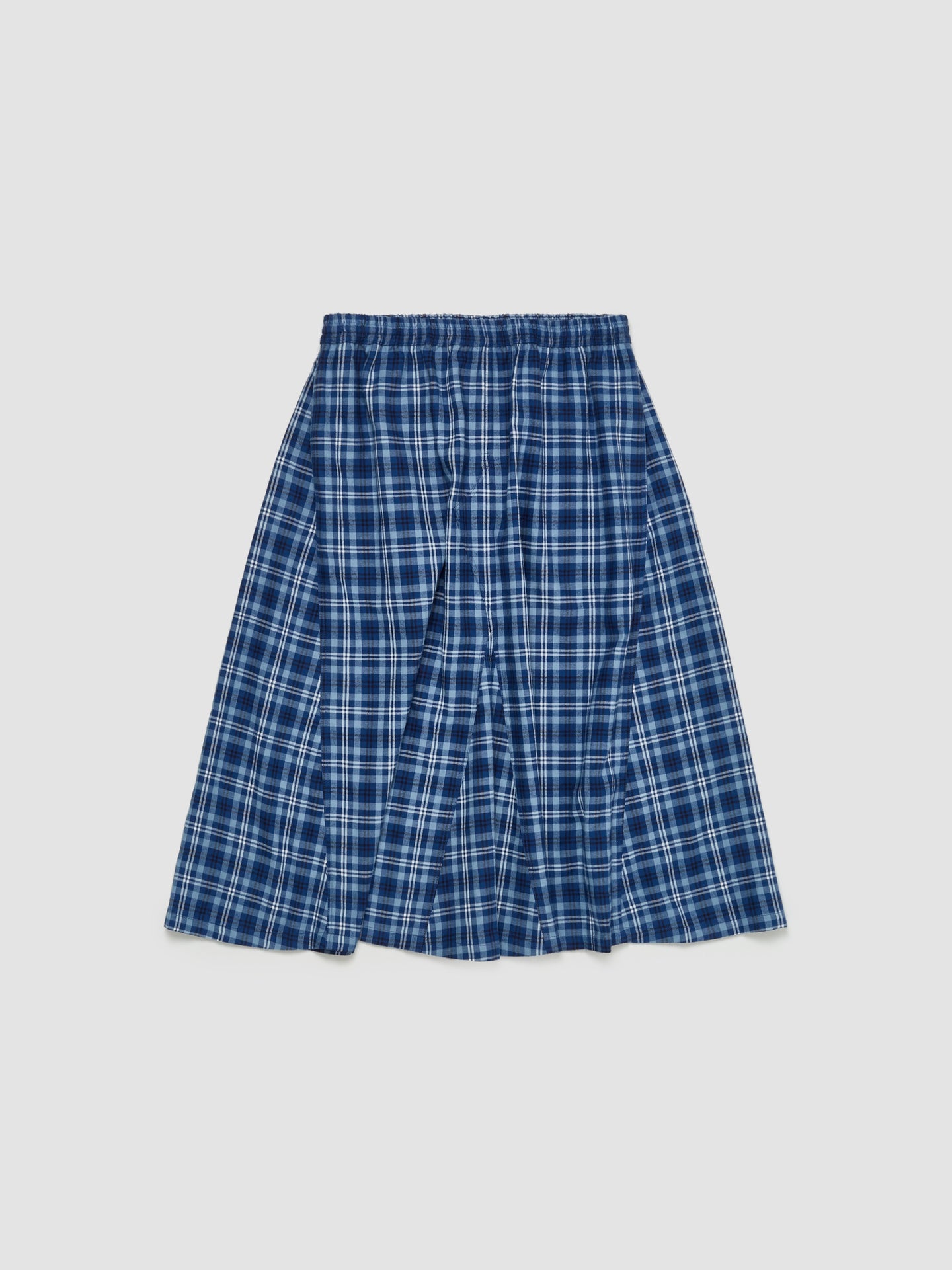 Check Midi Skirt in Blue