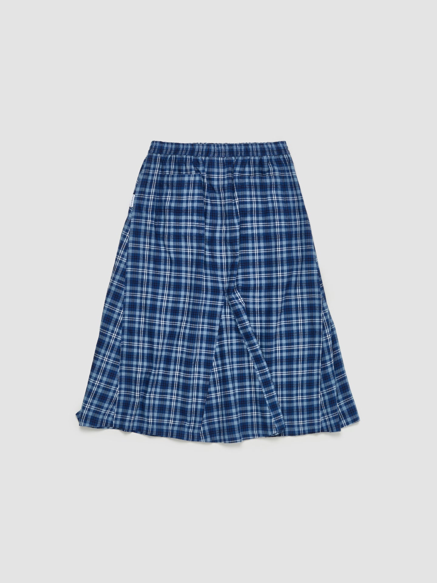 Check Midi Skirt in Blue