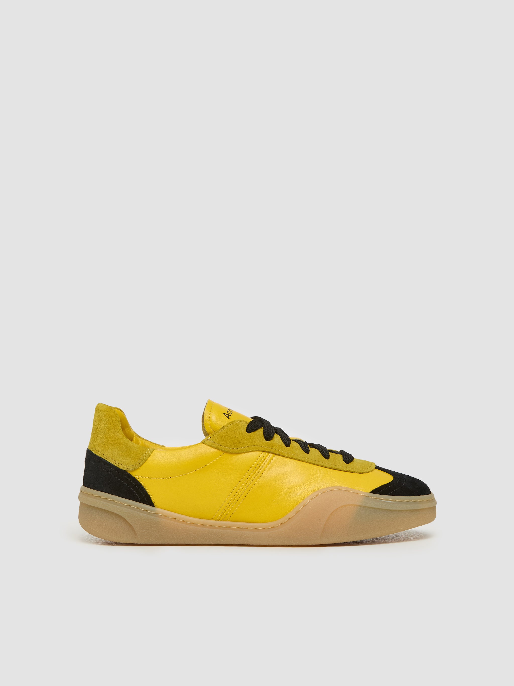 Women's Lace-Up Sneaker in Yellow