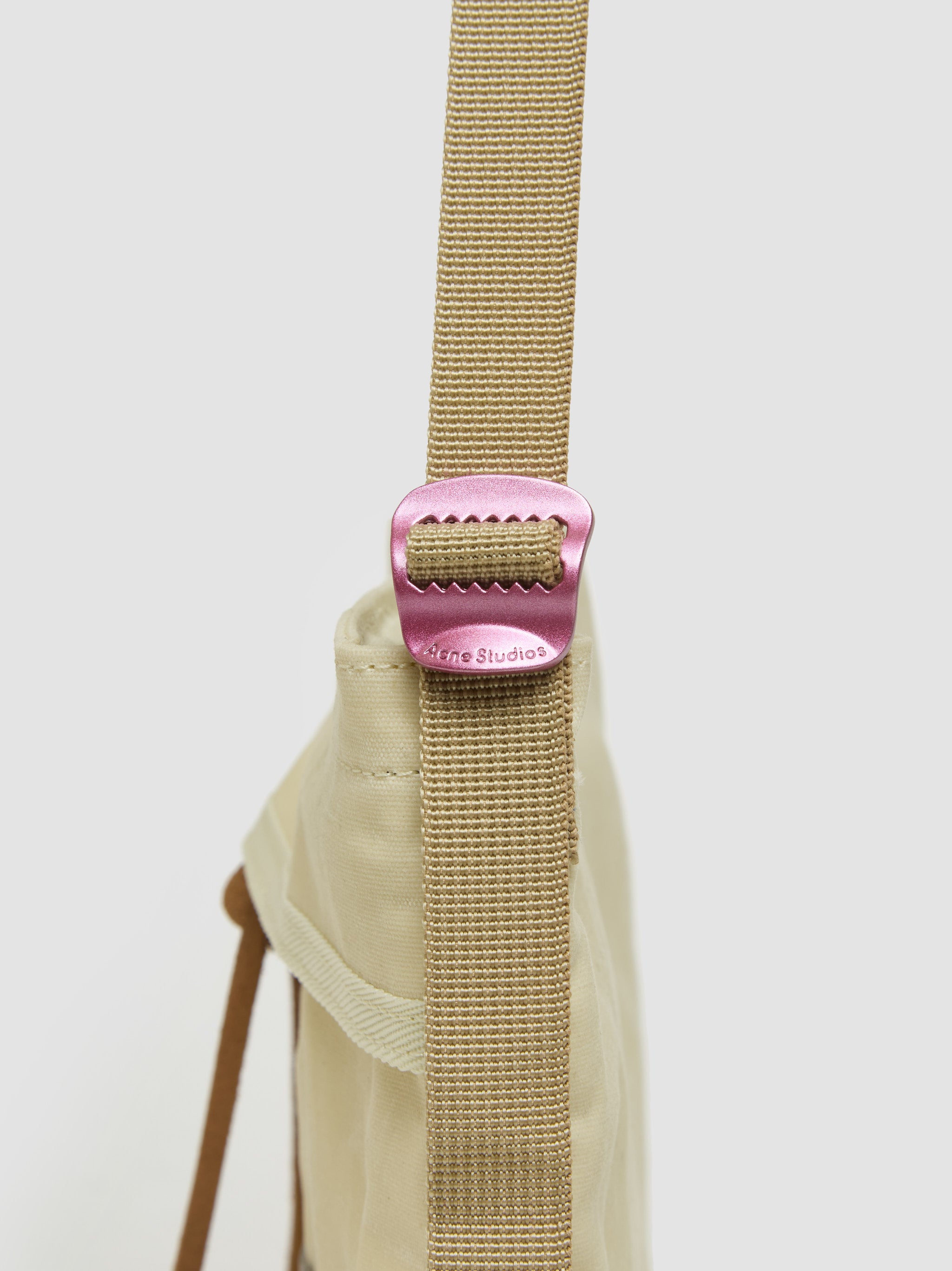 Mini Messenger Bag in Cream Beige