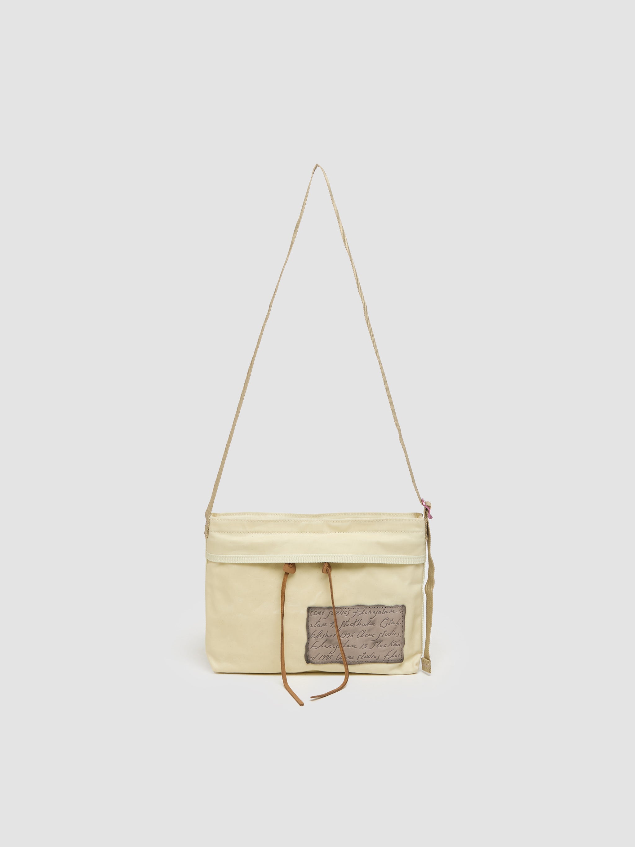 Mini Messenger Bag in Cream Beige