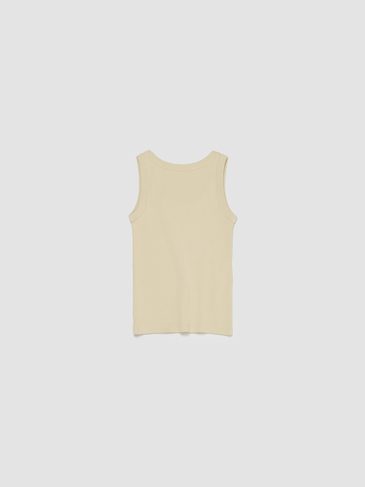 Ribbed Knit Tank Top in Natural