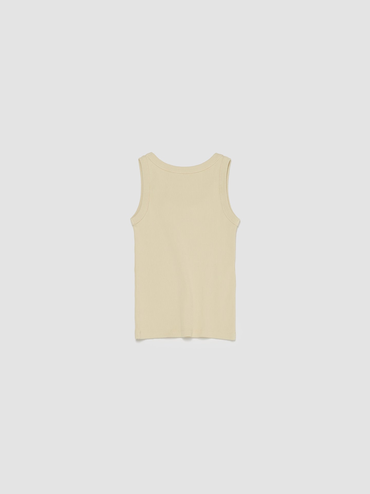 Ribbed Knit Tank Top in Natural