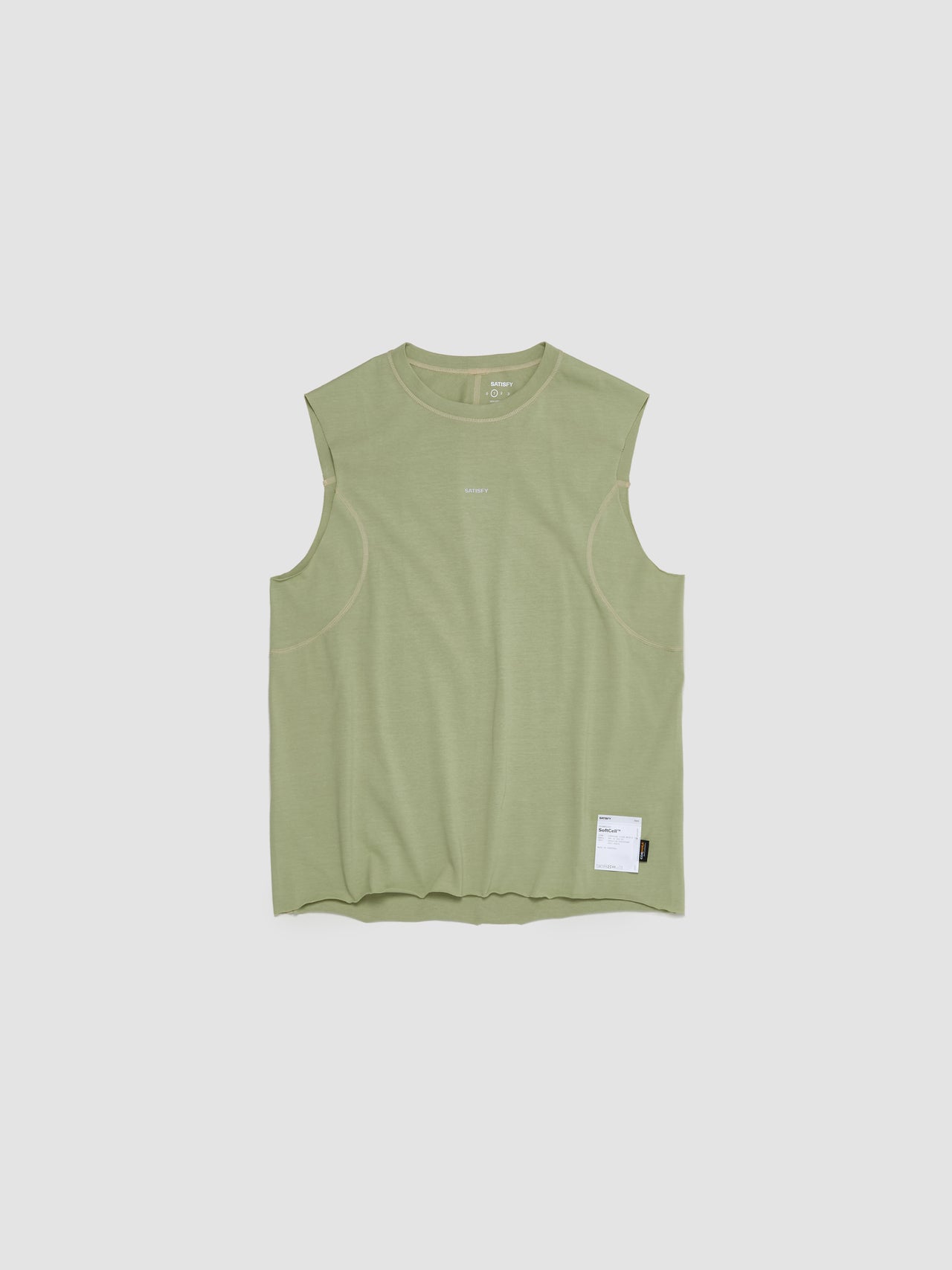 SoftCell Cordura Climb Muscle Tee in Sage Green